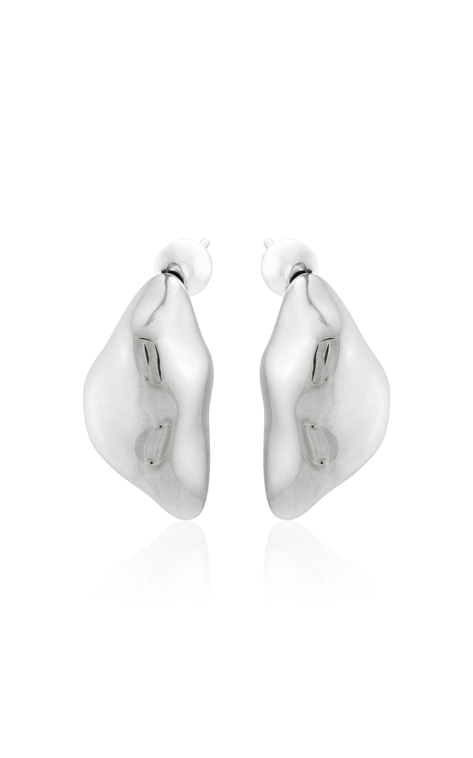 Mounser Women's Storm Small Sterling Silver Earrings In White
