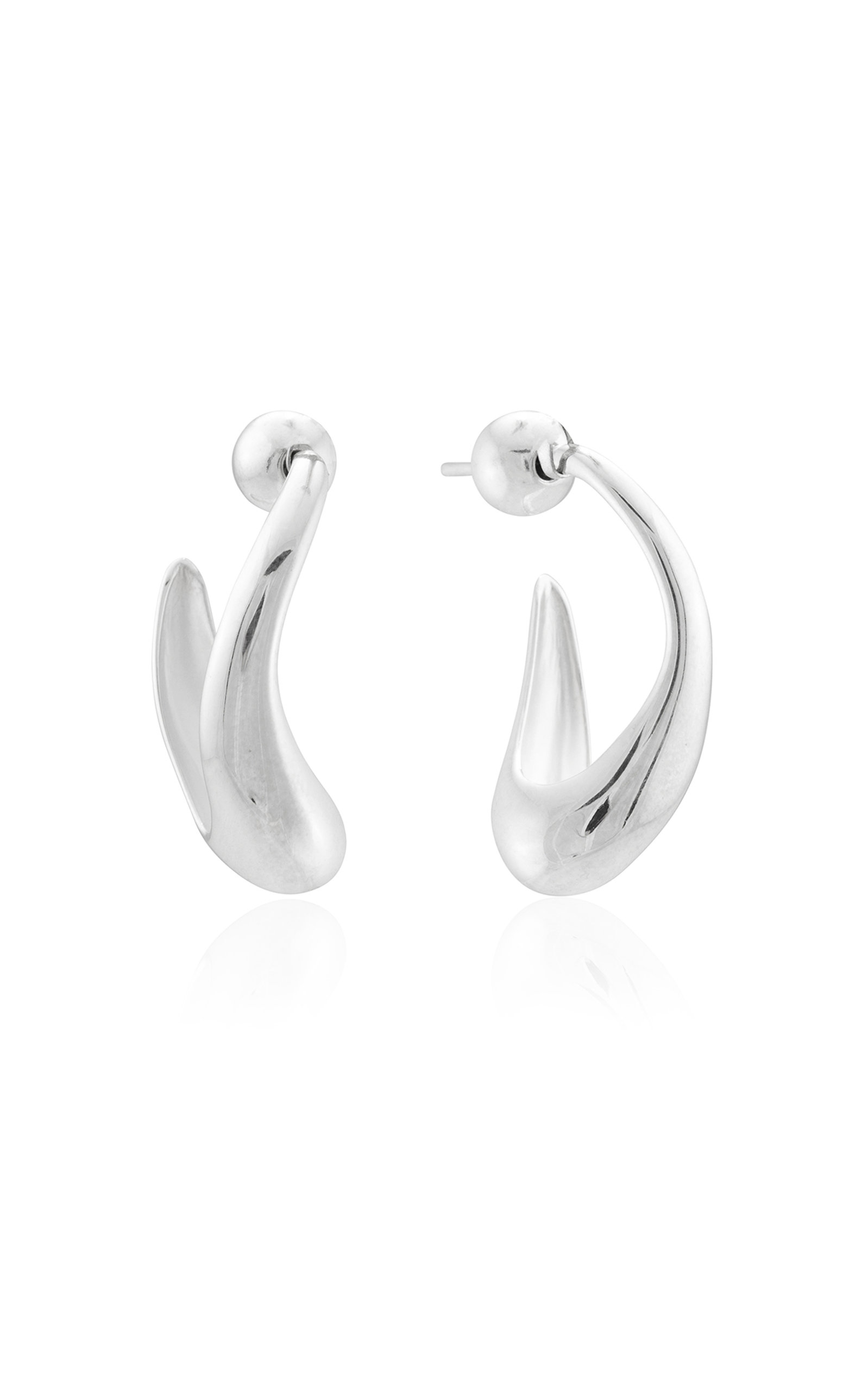 Mounser Women's Cold Sterling Silver Earrings In Metallic