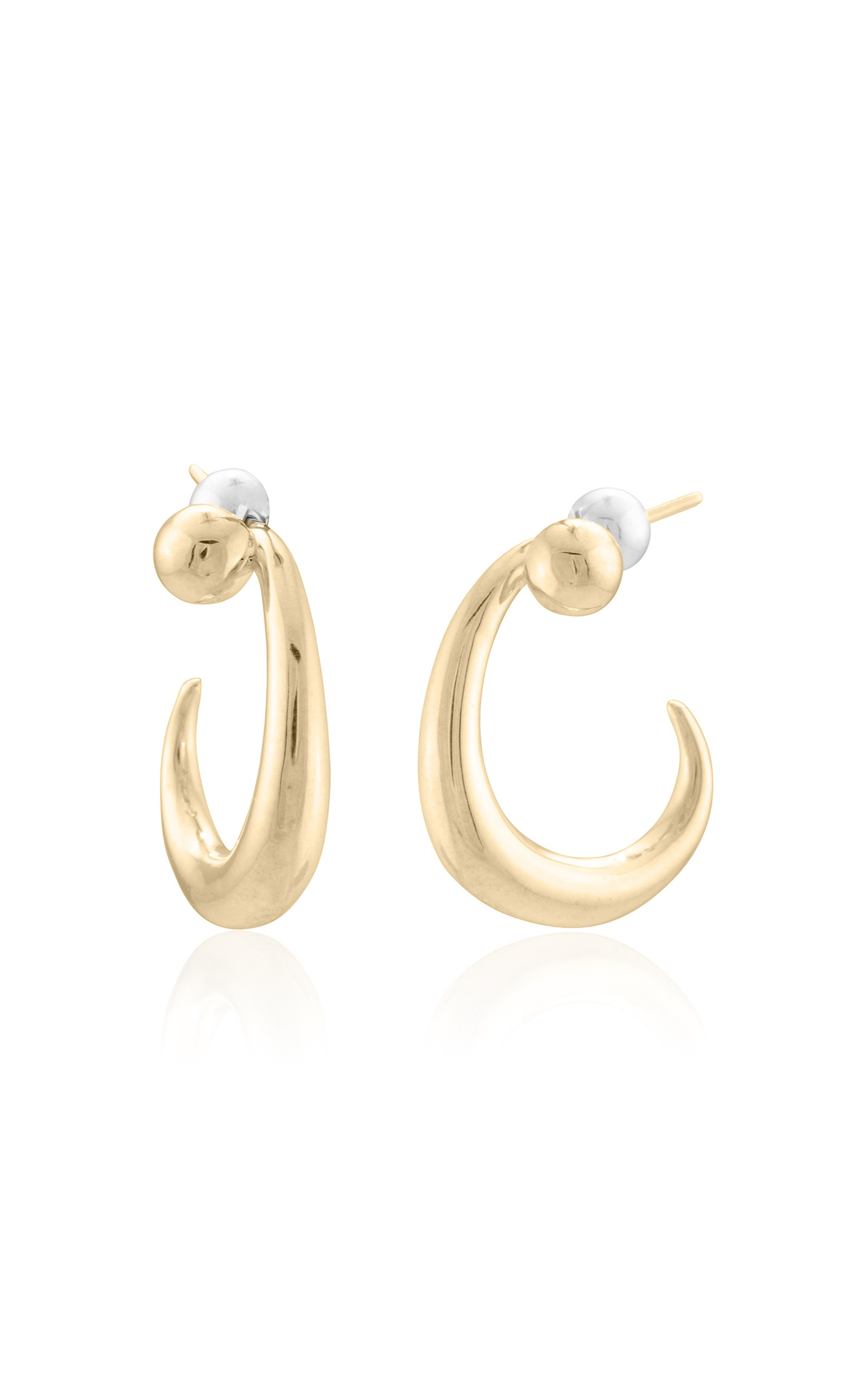 Mounser Women's Pink Large 14k Gold Vermeil Earrings