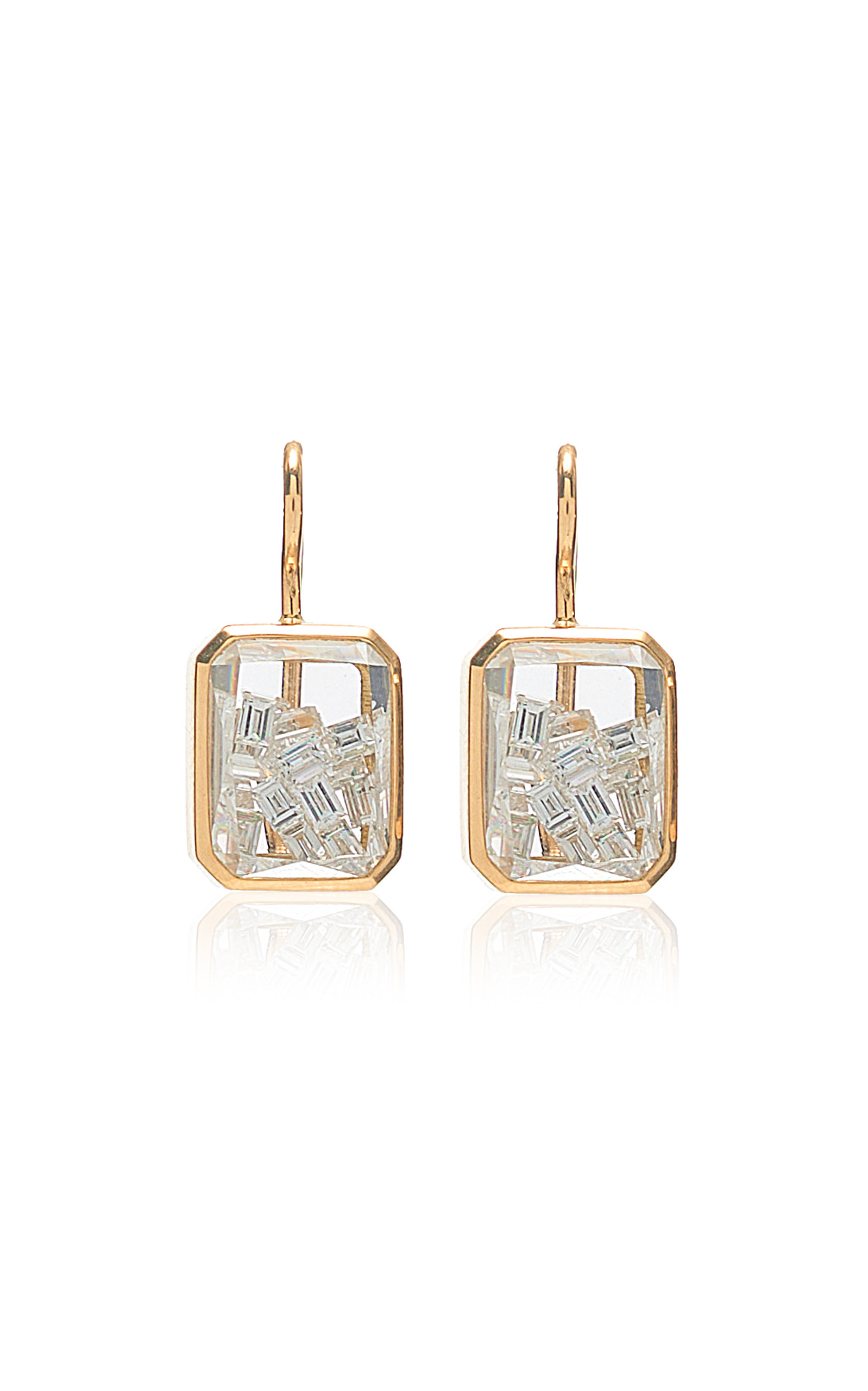 18k Yellow Gold Esmeralda Shaker Earrings