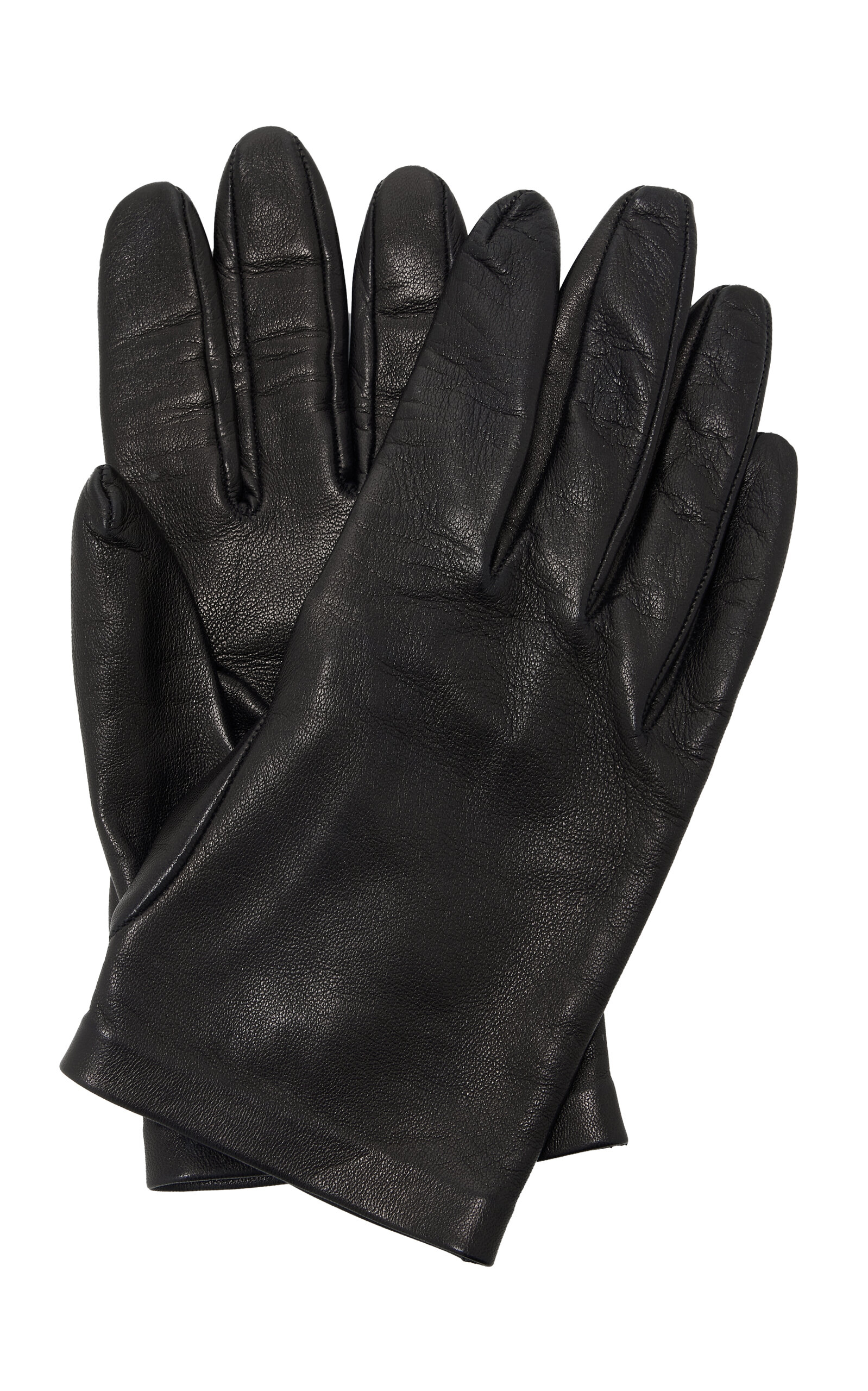 The Row Lorella Leather Gloves - Black - Men's Accessories