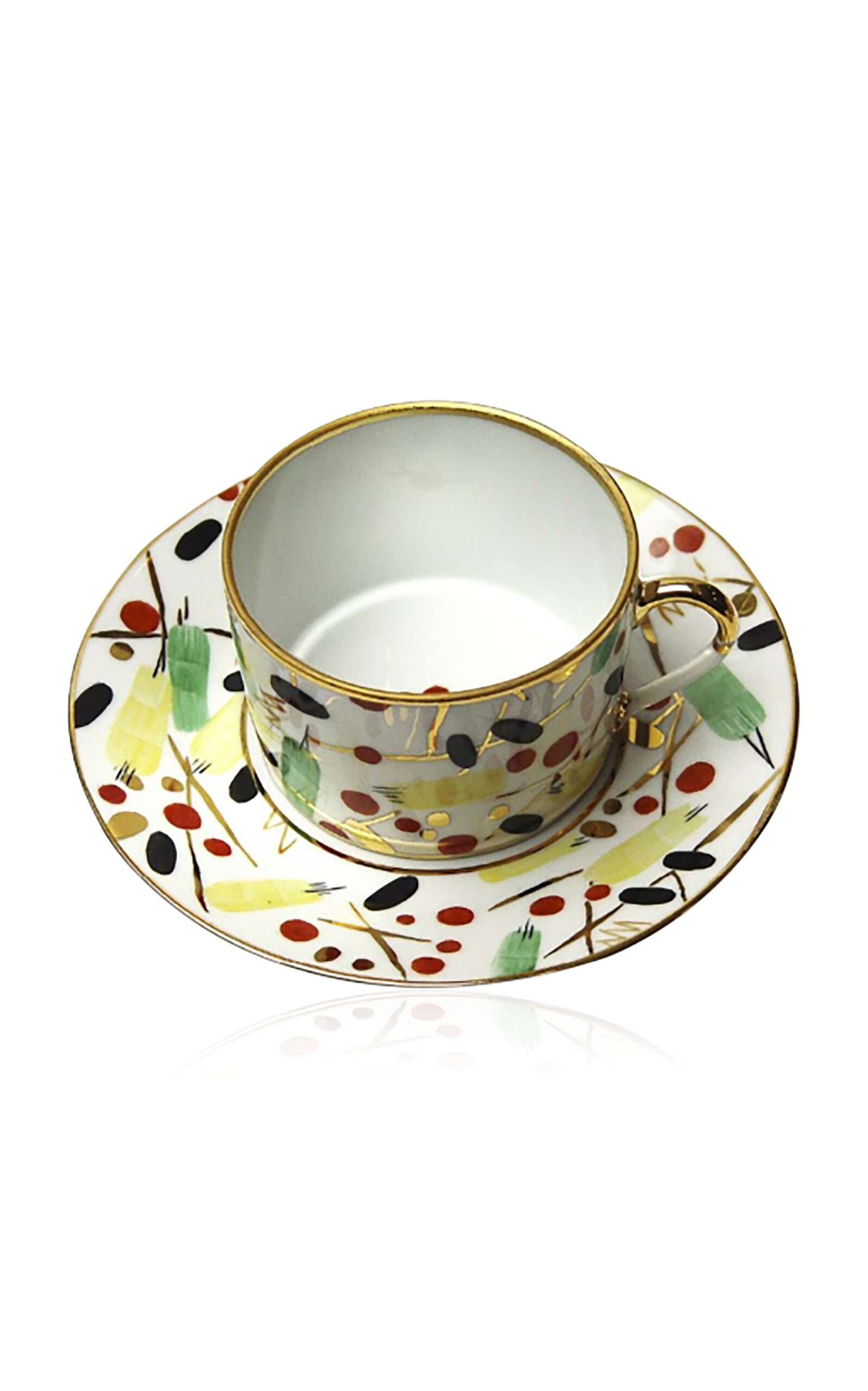 Pinto Paris Renouveau Russe Porcelain Tea Cup And Saucer In Multi