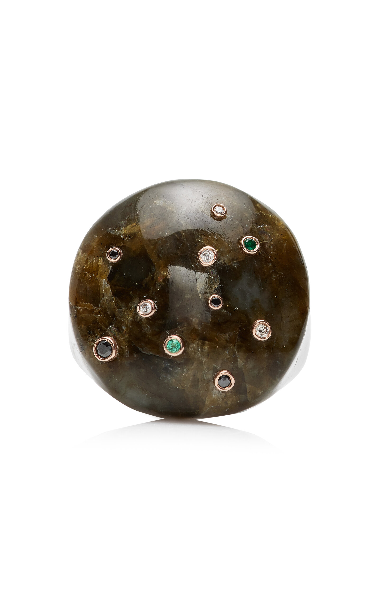 Bleecker & Prince Women's 14K Rose Gold Labradorite Ring