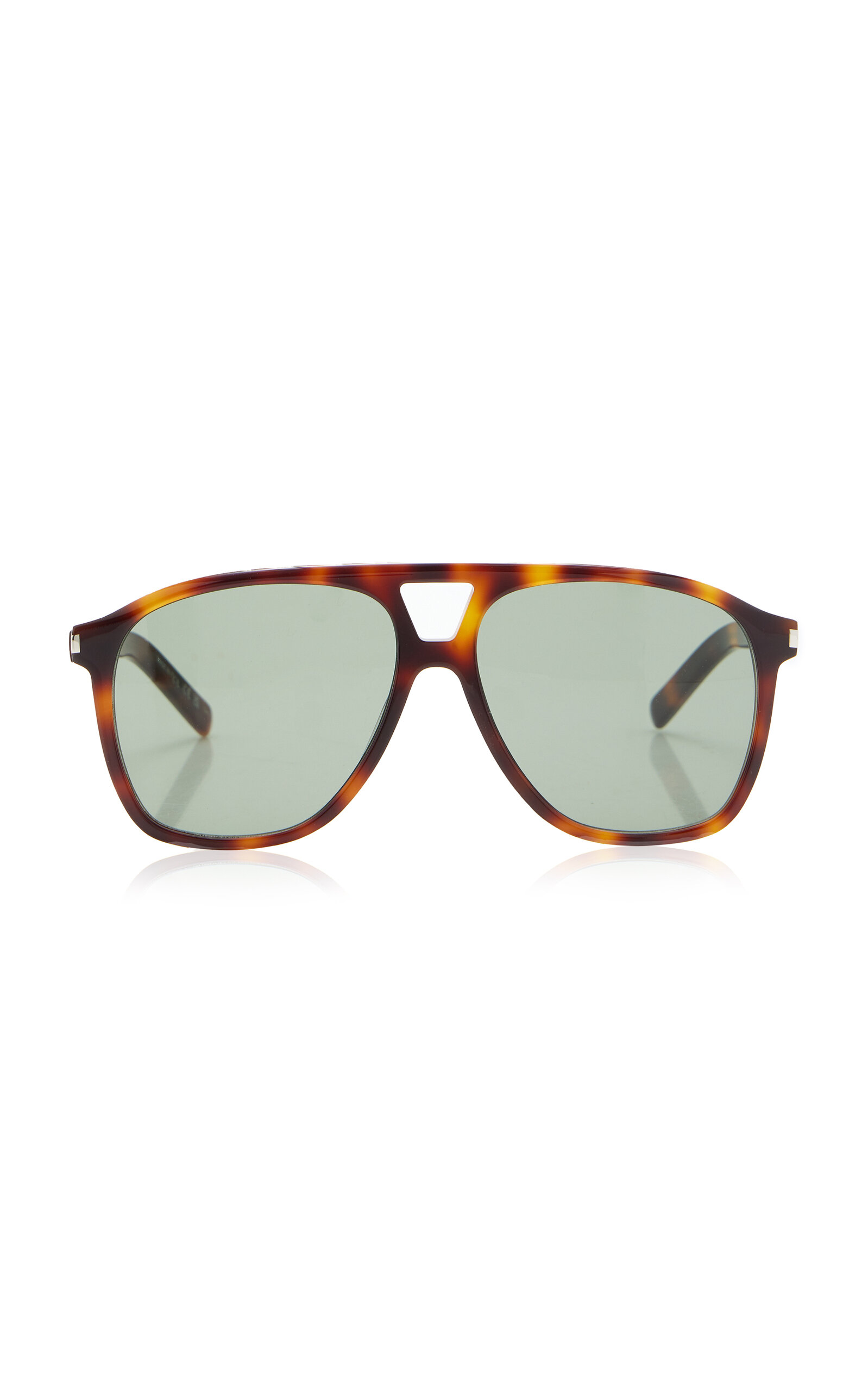 Saint Laurent Dune Aviator-frame Acetate Sunglasses In Brown