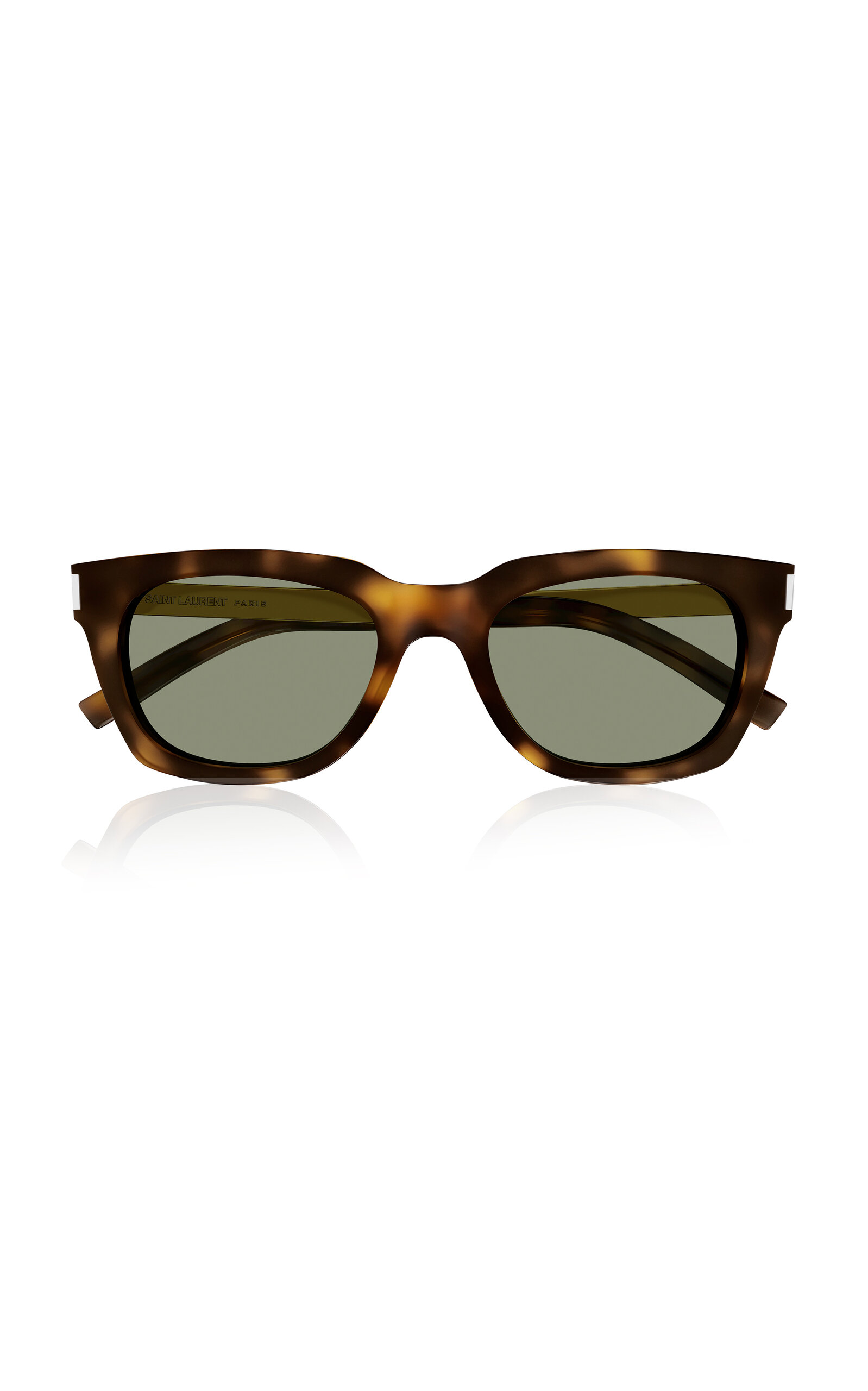 Saint Laurent Square-frame Acetate Sunglasses In Brown
