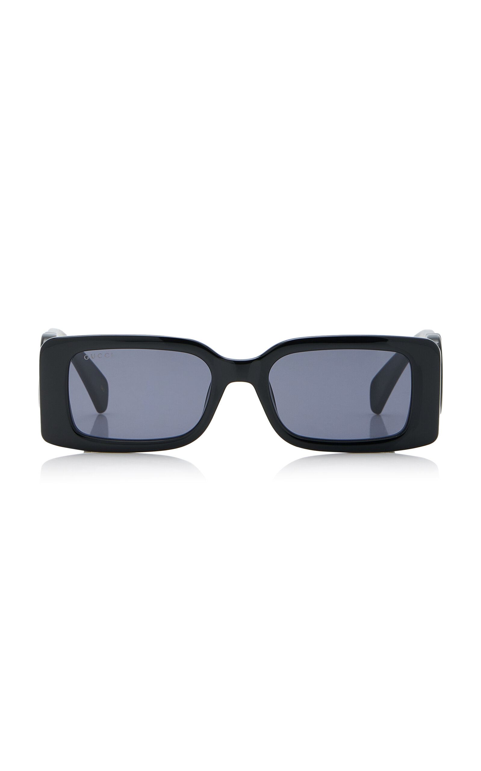 Gucci Chaise-longue Square-frame Acetate Sunglasses In Black