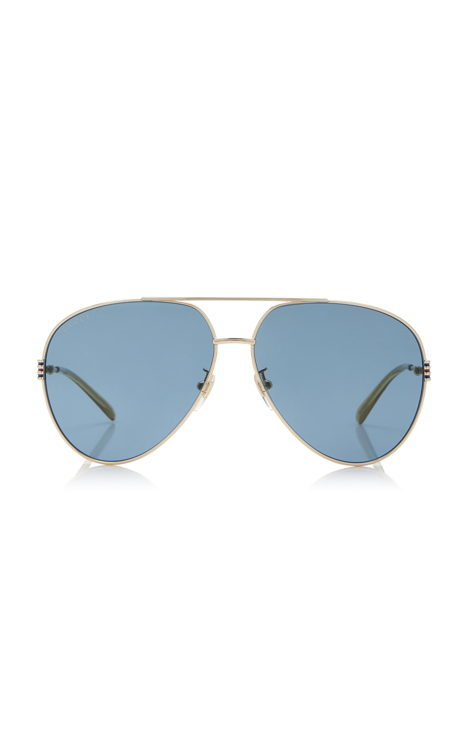 Gucci Aviator-frame Metal Sunglasses In Gold