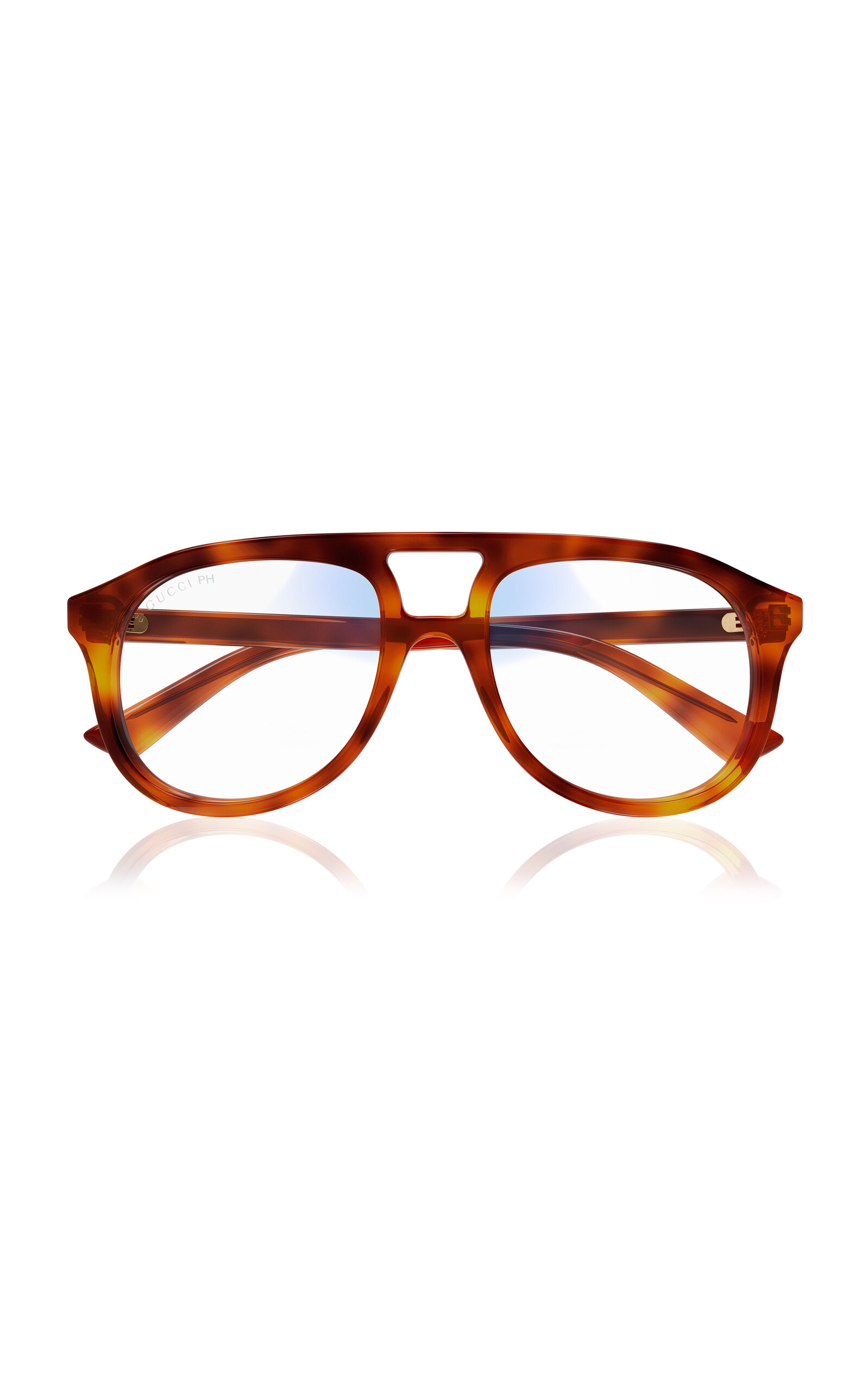 Gucci Aviator-frame Acetate Sunglasses In Brown