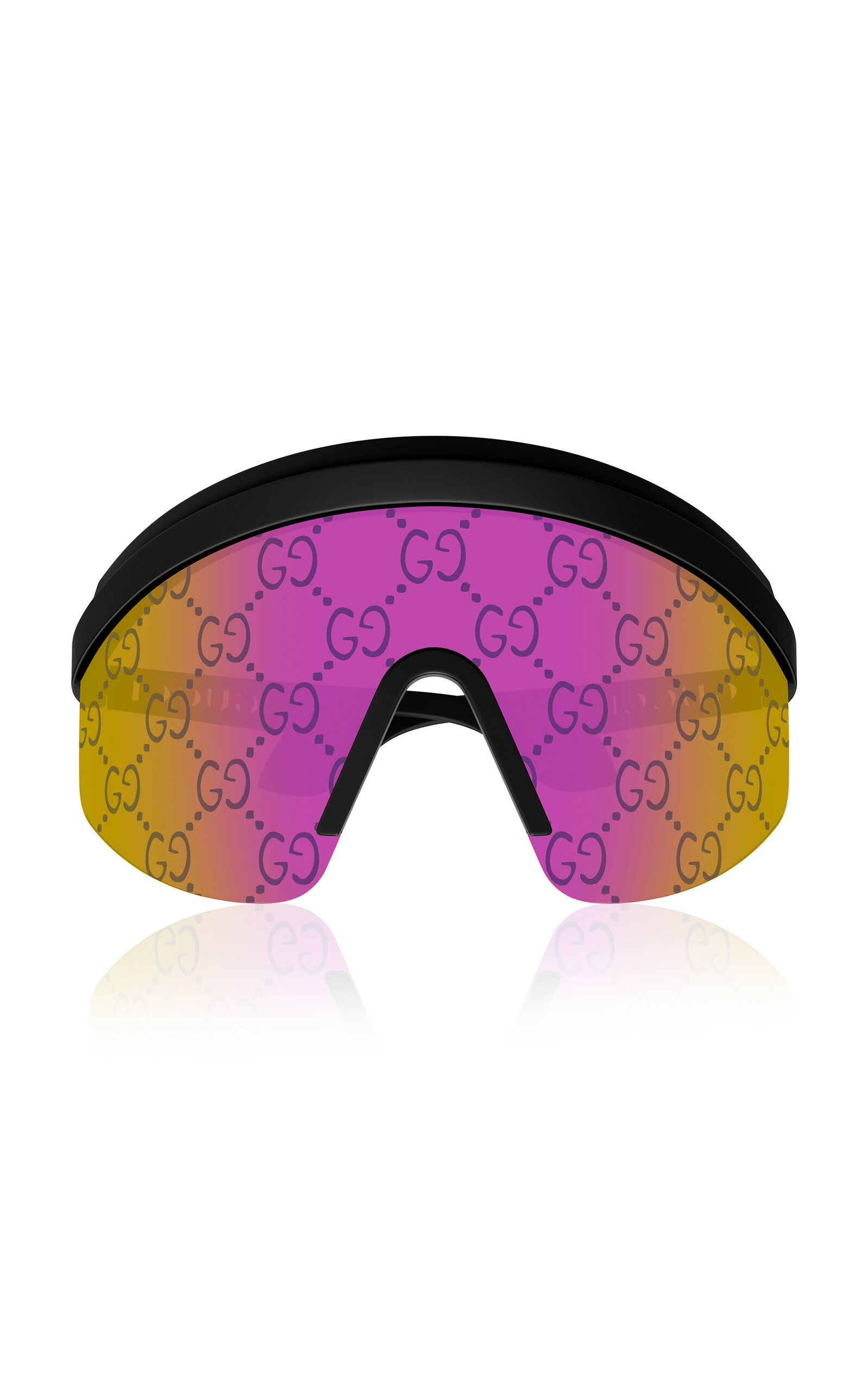 Gucci - Twinsburg Mask-Frame Logo Acetate Sunglasses - Multi - OS - Moda Operandi