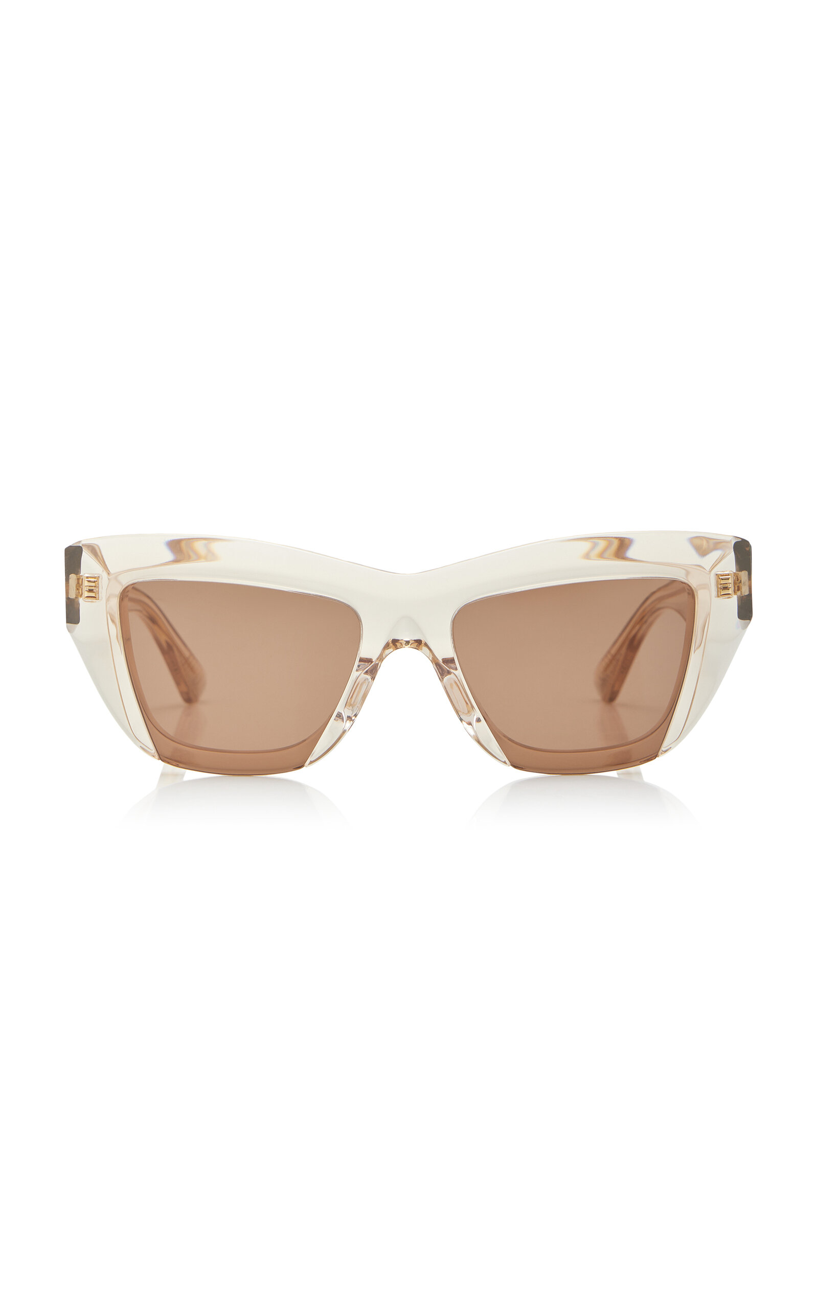 Bottega Veneta Cat-eye Acetate Sunglasses In Neutral