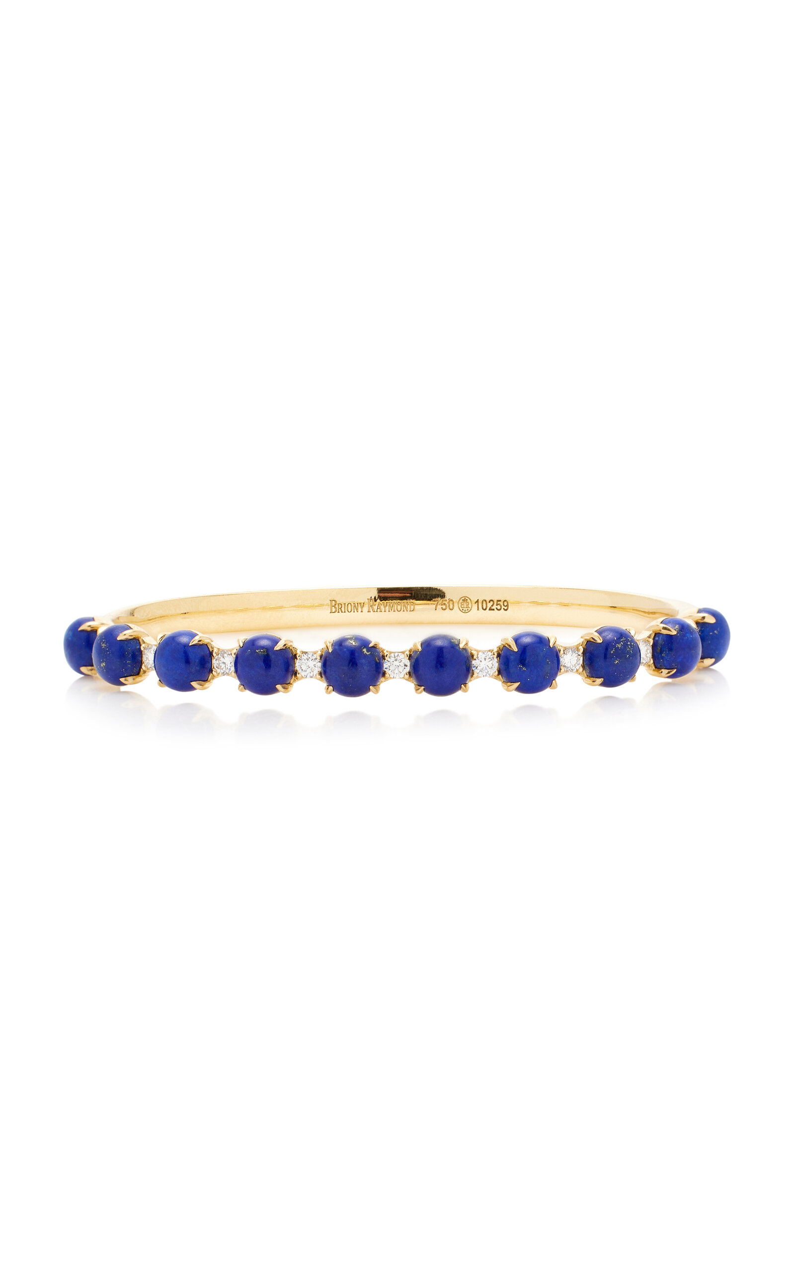 Briony Raymond Women's Confetti 18K Yellow Gold Lapis and Diamond Bracelet