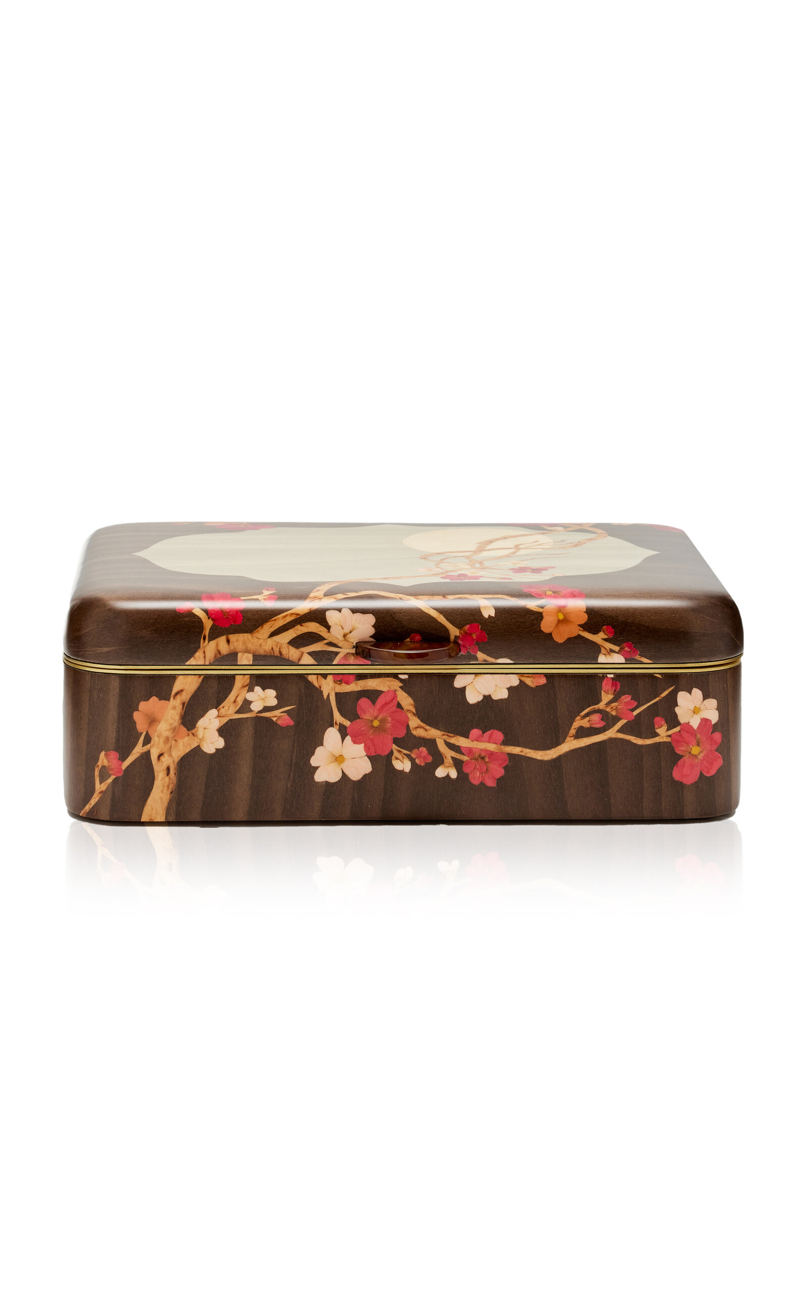 Marquetry Wood Jewelry Box