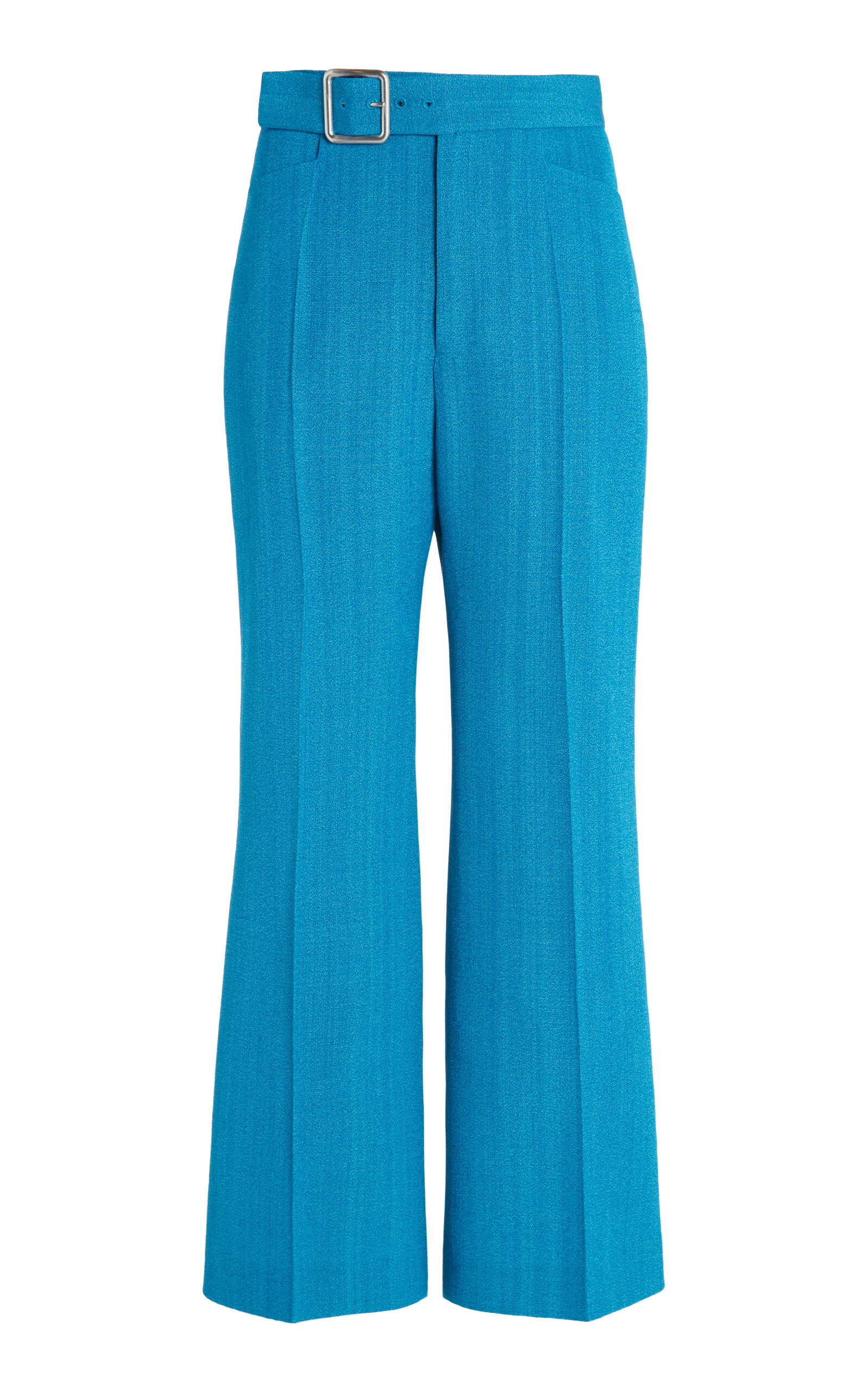 Jil Sander Cropped Straight-leg Trousers In Blue