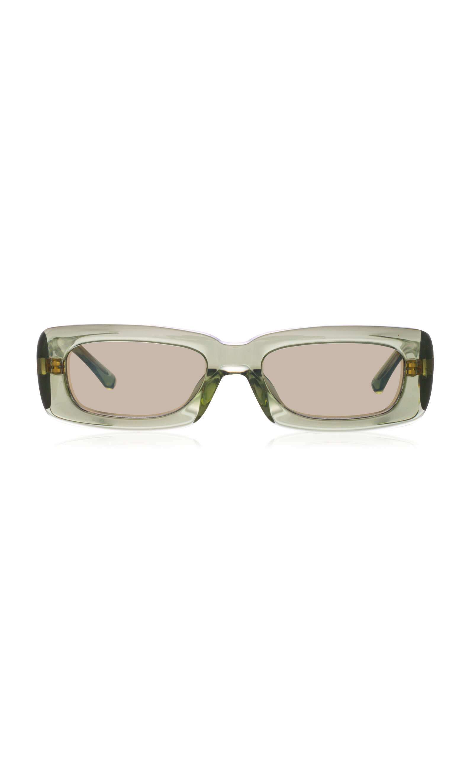 Attico Mini Marfa Square-frame Acetate Sunglasses In Grey