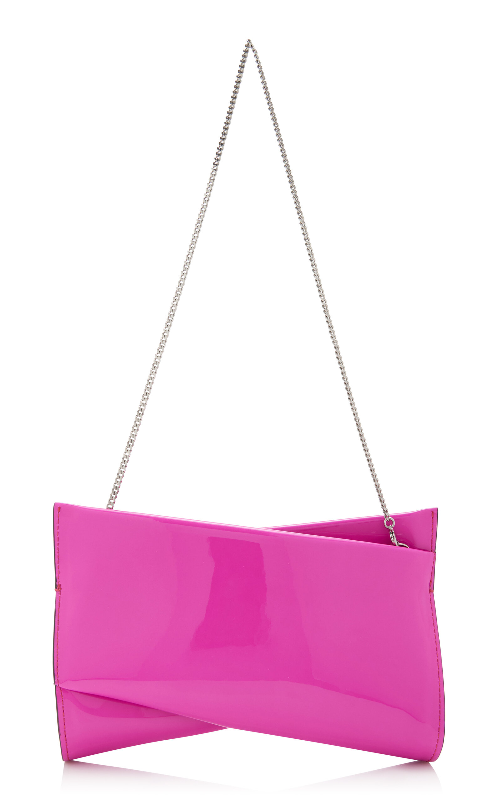 Christian Louboutin Loubitwist Patent Leather Clutch - Women's Bags