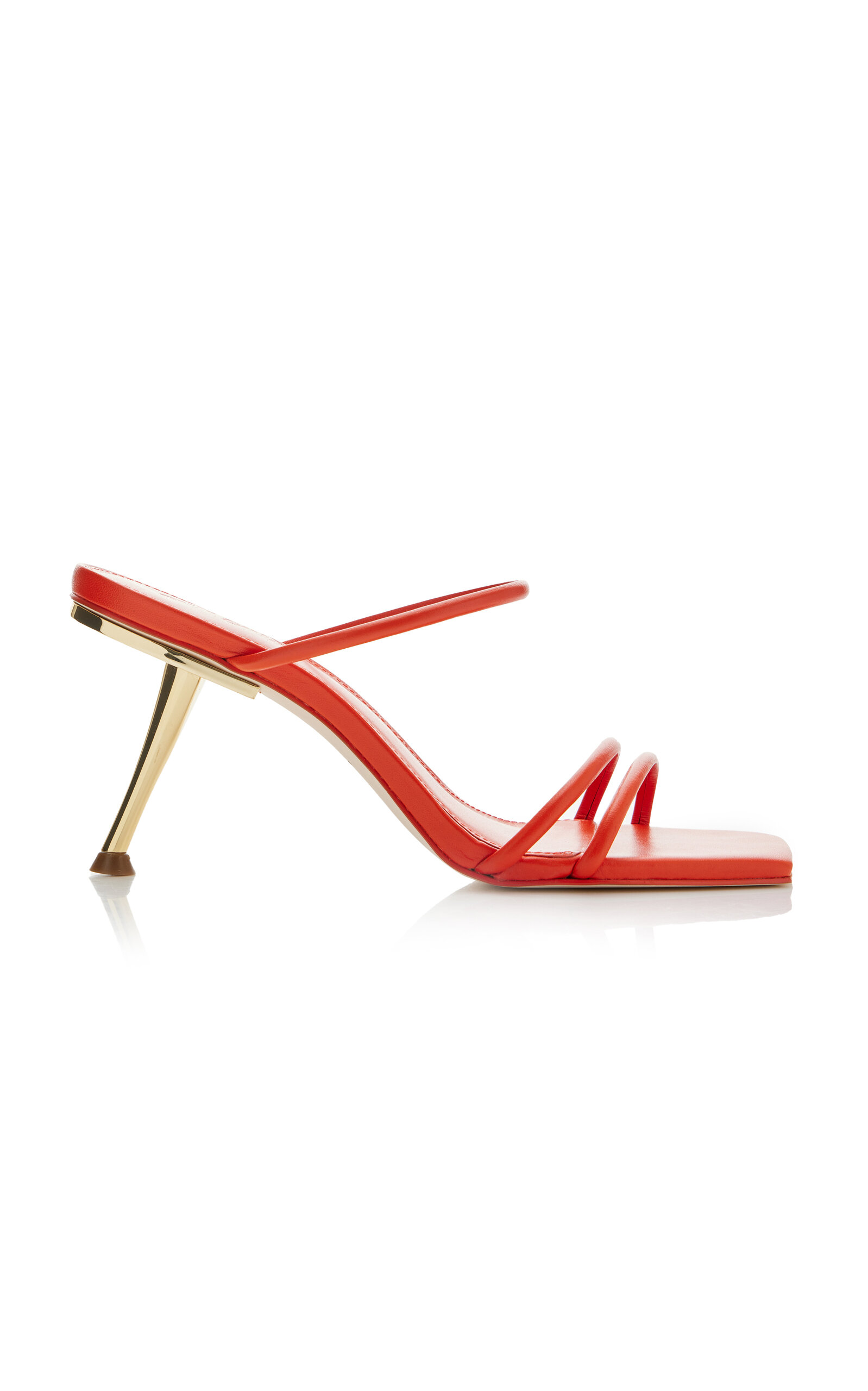 Cult Gaia - Lydia Leather Sandals - Red - IT 37 - Moda Operandi