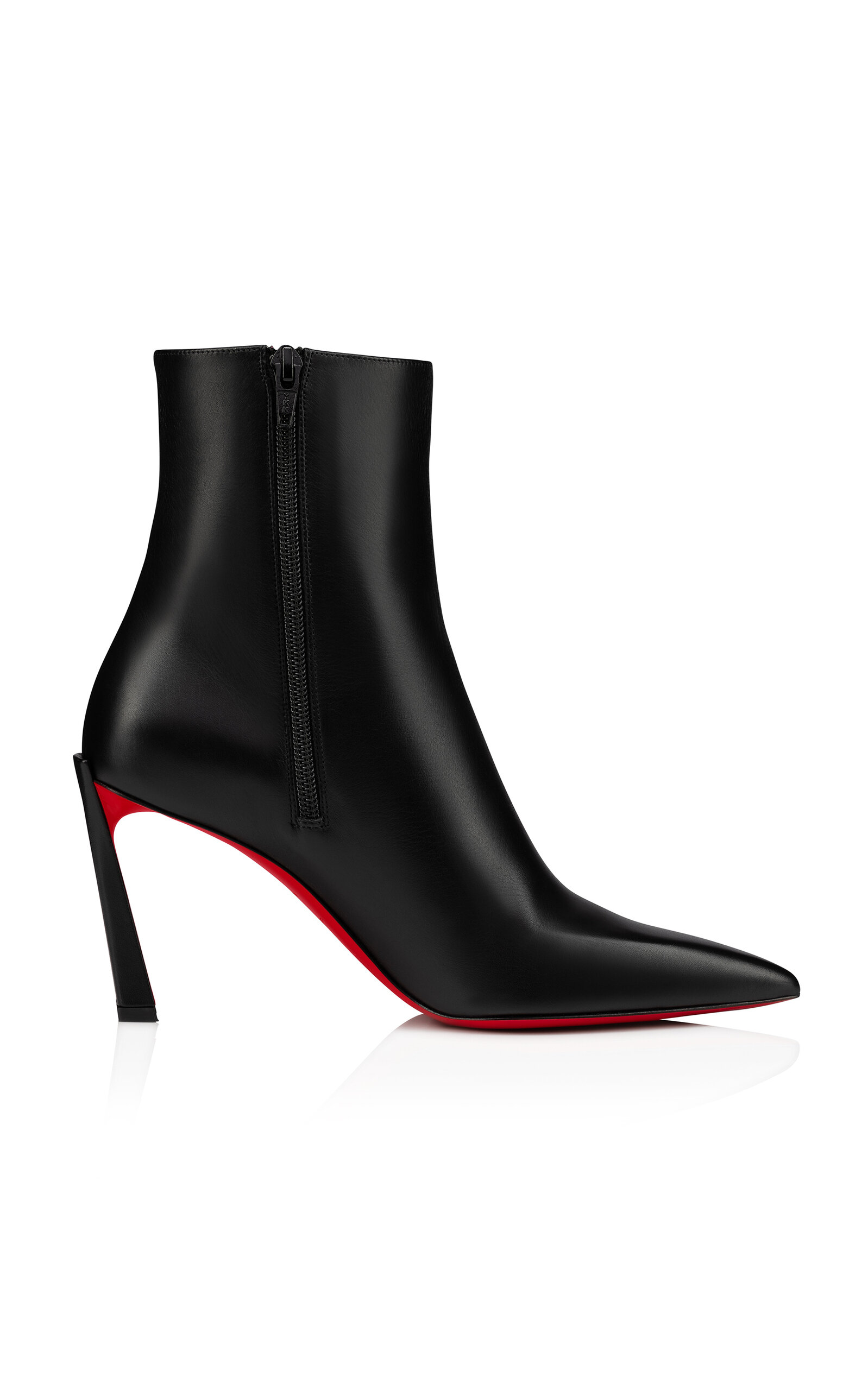Shop Christian Louboutin Condora 85mm Leather Ankle Boots In Black