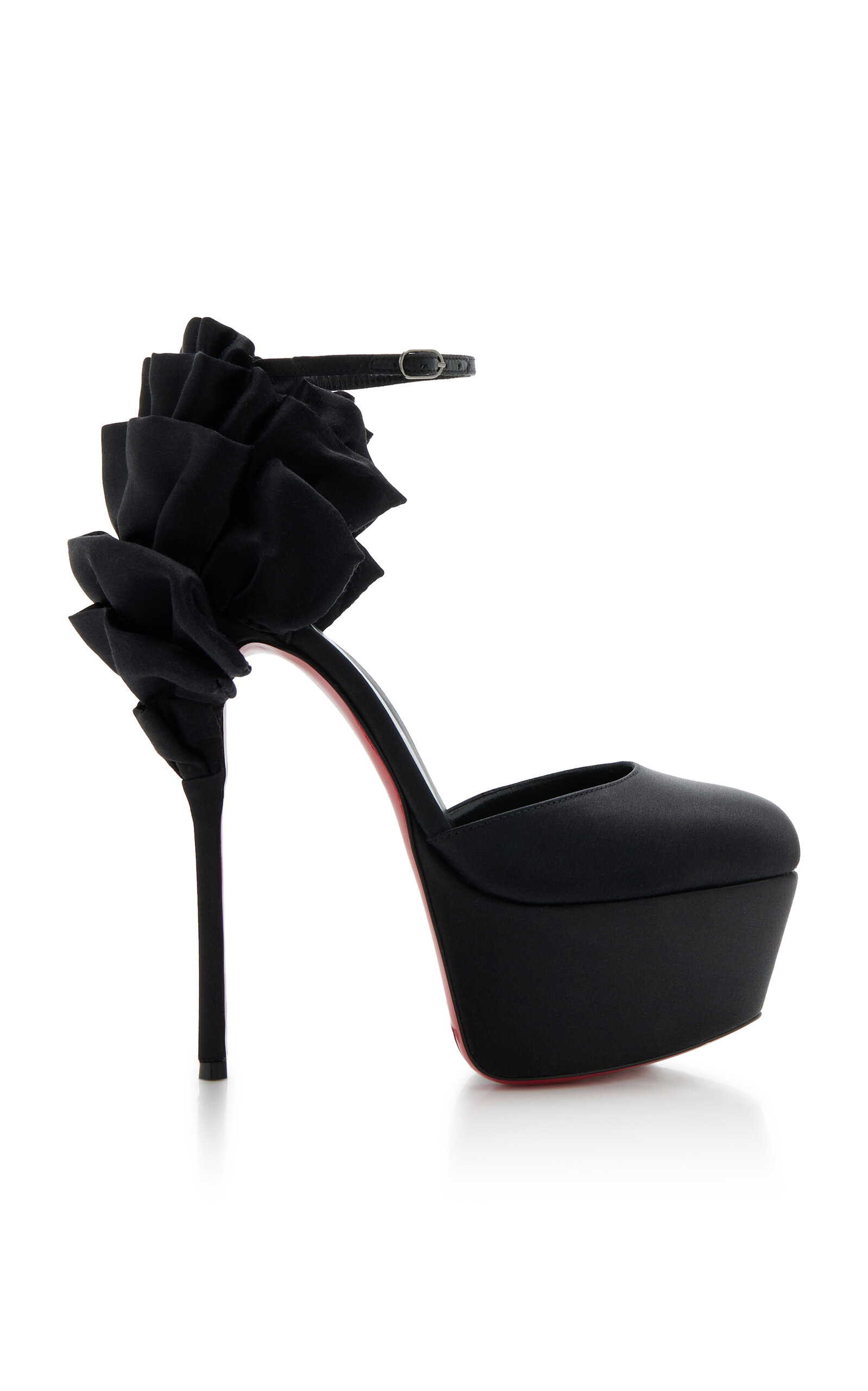 Christian Louboutin Exclusive Maria 160mm Satin Pumps In Black