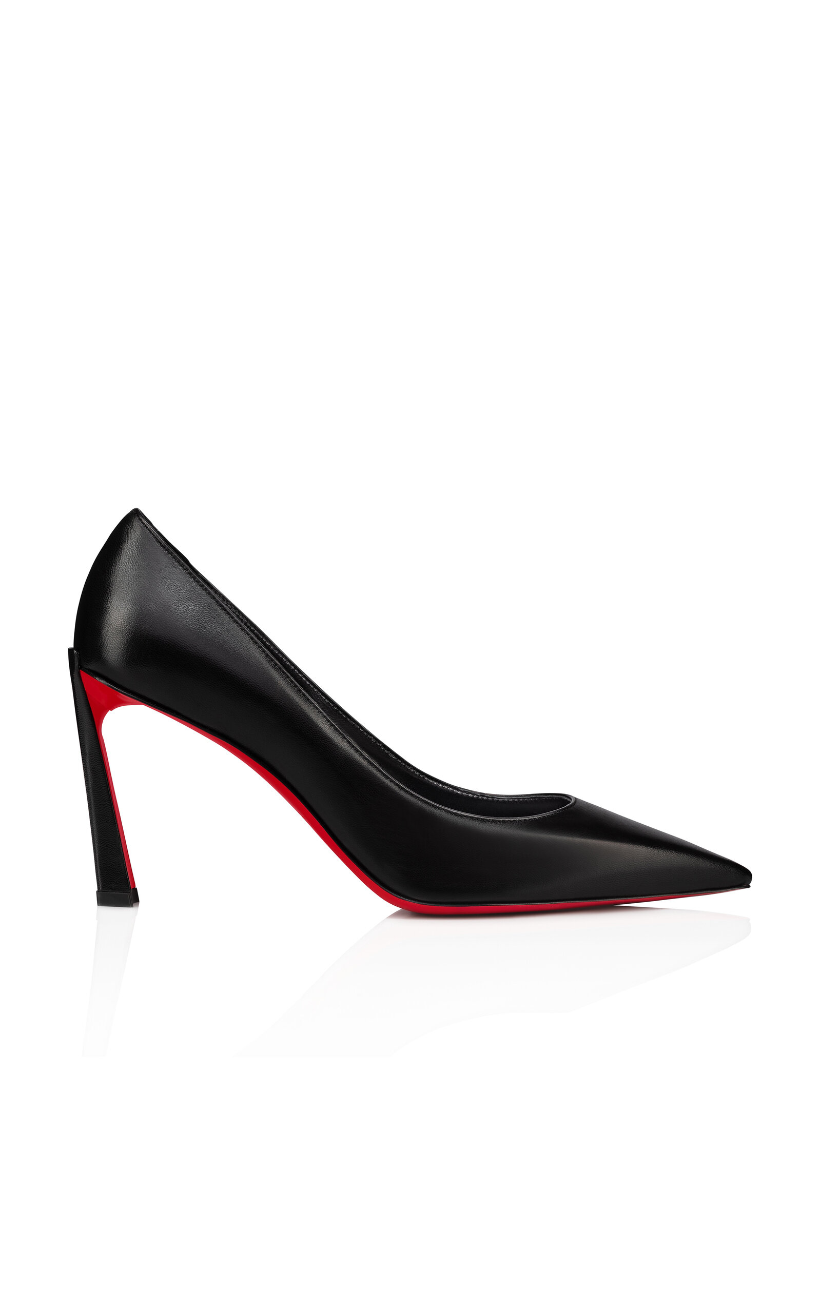 Shop Christian Louboutin Condora 85mm Leather Pumps In Black