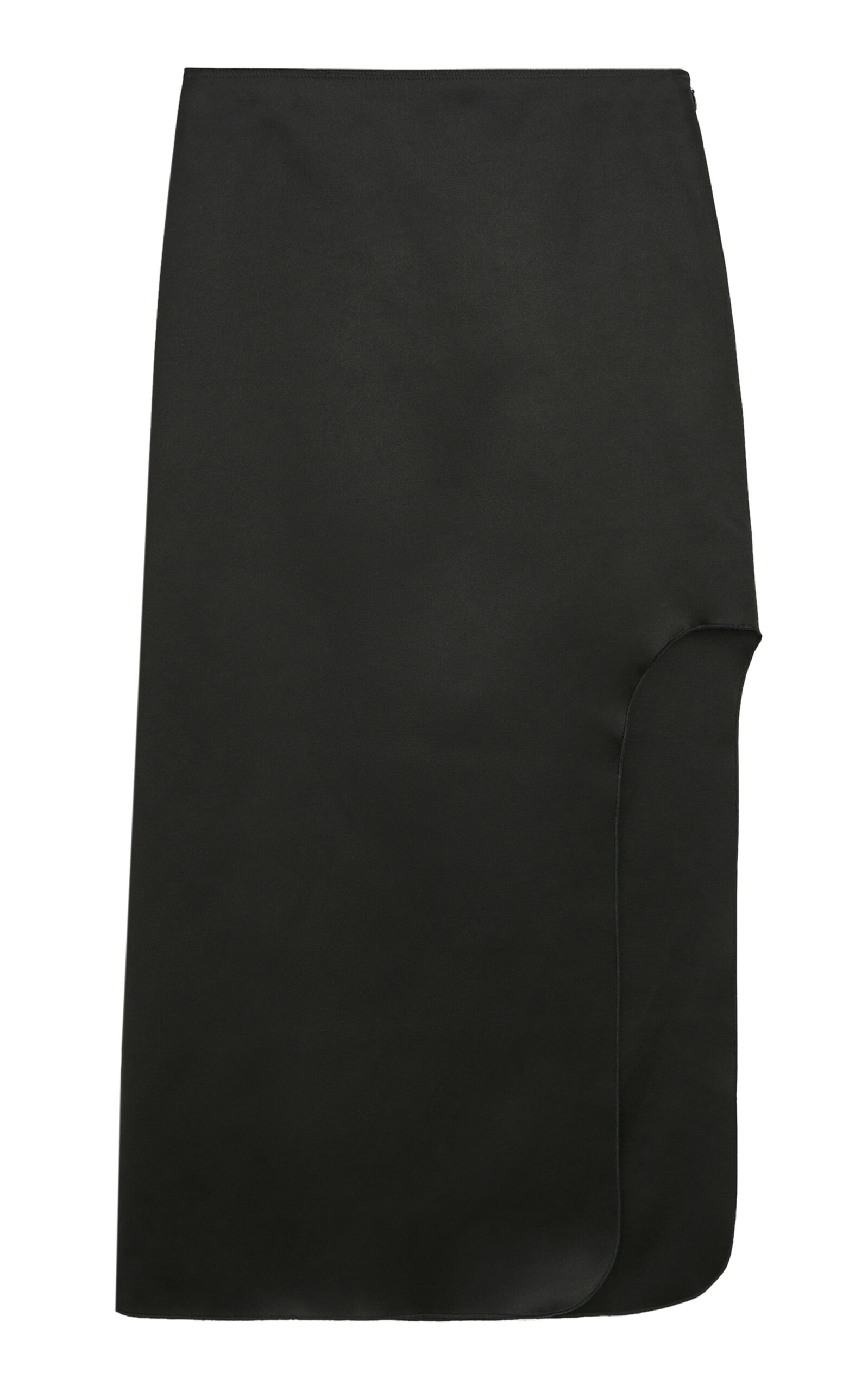 By Malene Birger Wick Slit-detailed Midi Skirt In Black