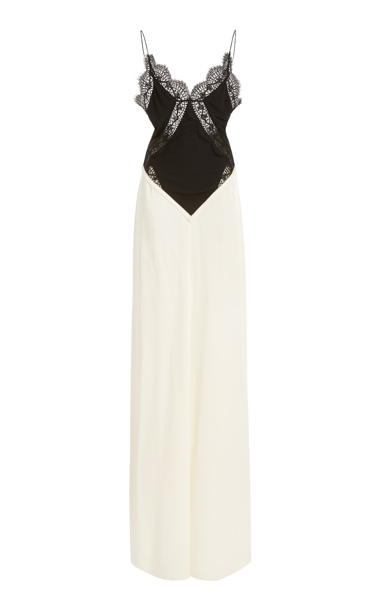 VICTORIA BECKHAM LACE-DETAILED CAMISOLE GOWN
