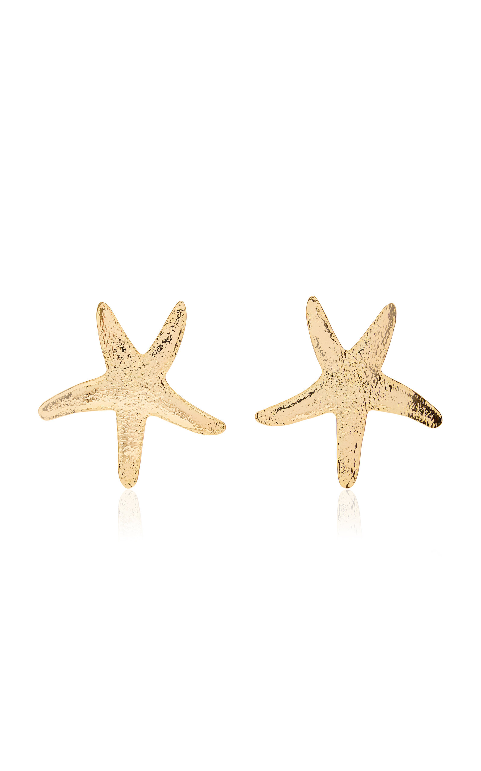 Cult Gaia Ariel Starfish Brass Ear Cuffs In Gold