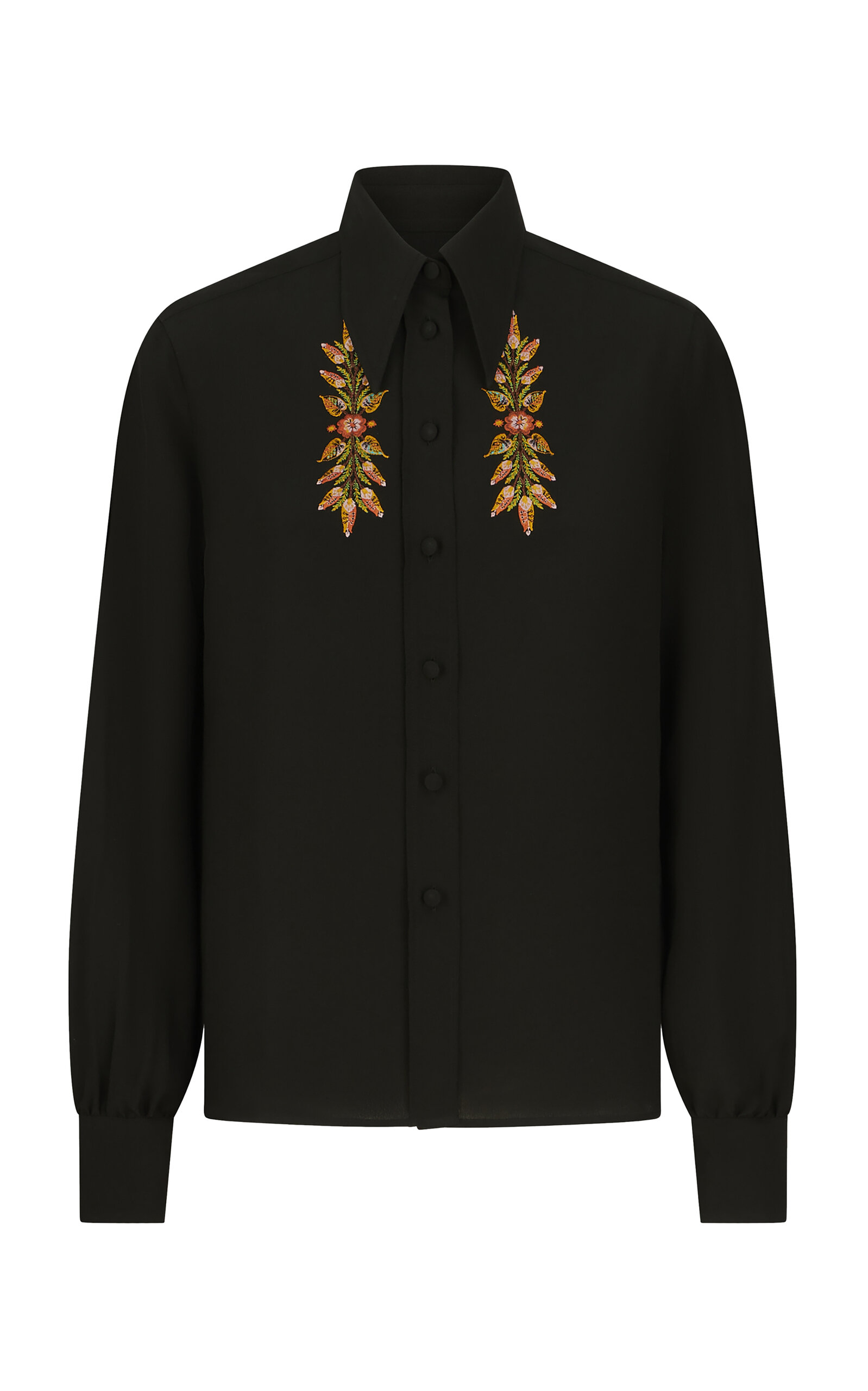 ETRO EMBROIDERED SILK SHIRT