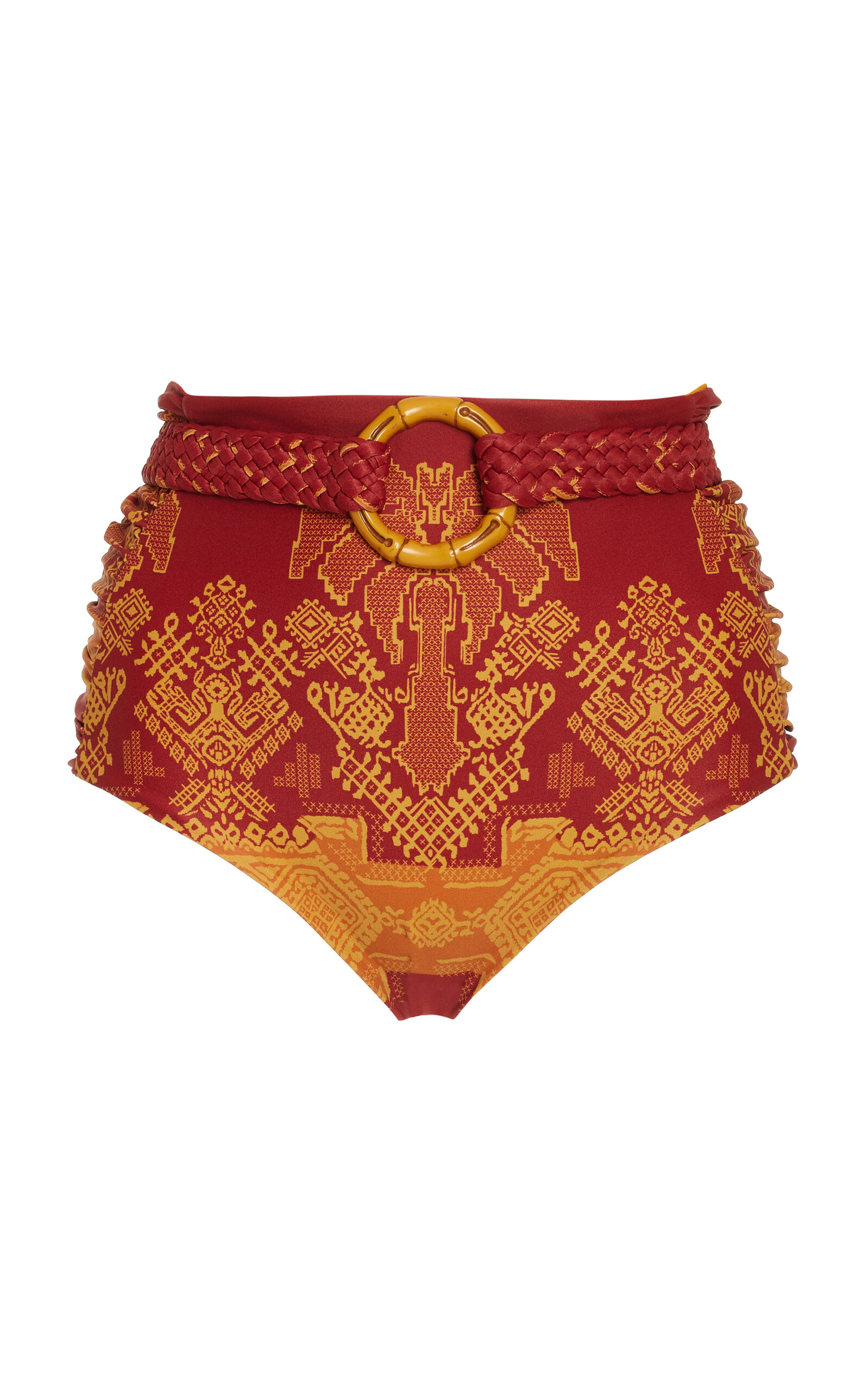 Johanna Ortiz - Andean Bikini Bottom - Red - XS - Moda Operandi