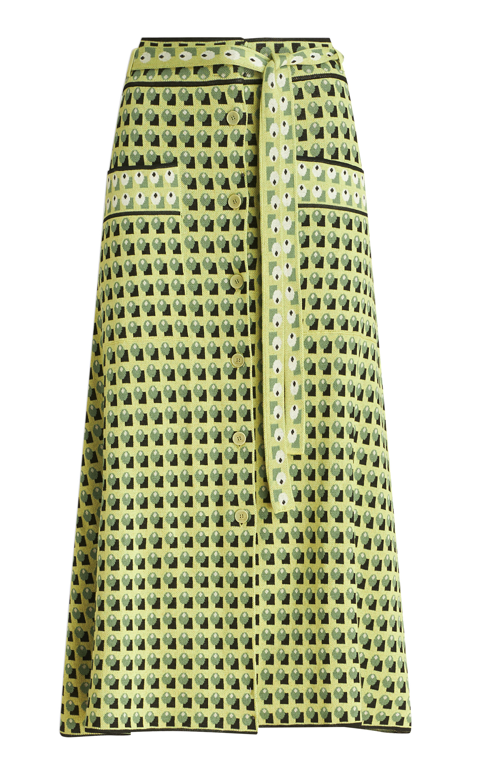 Etro - Women's Wrap Midi Skirt - Green - IT 36 - Only At Moda Operandi