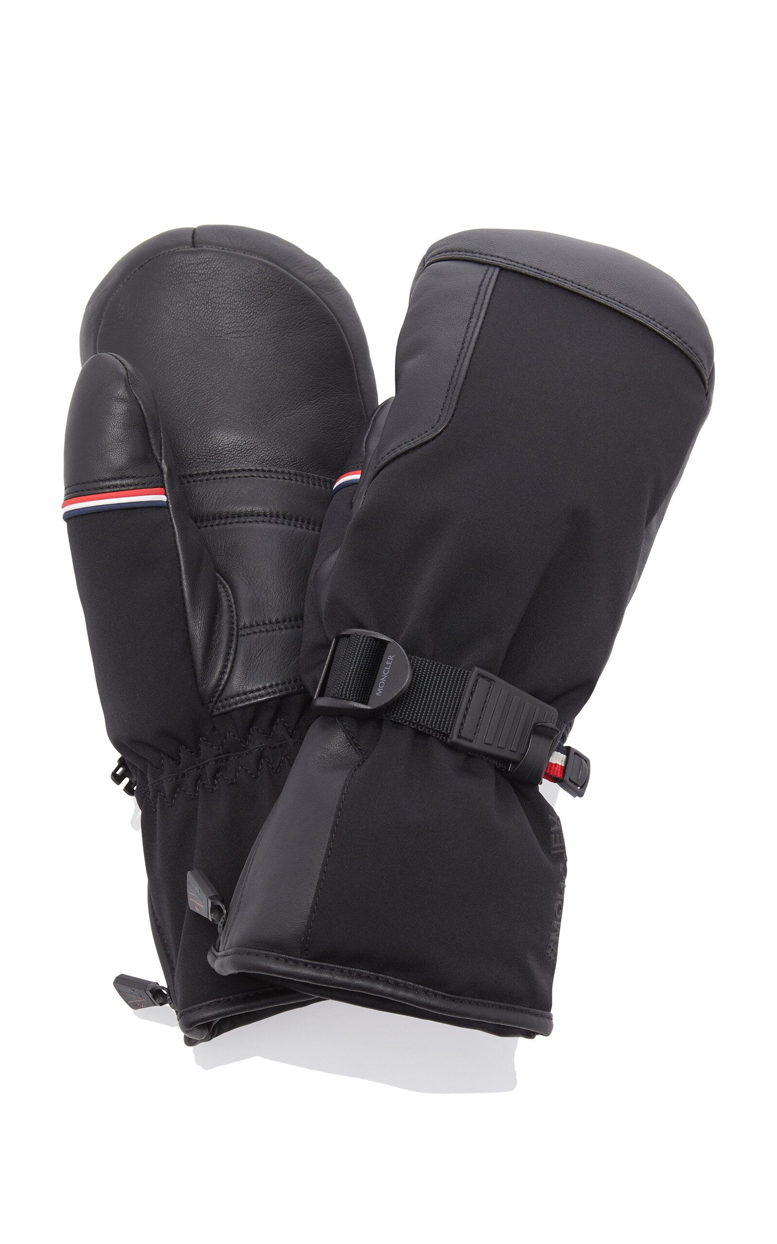 Moncler Grenoble Leather Ski Gloves
