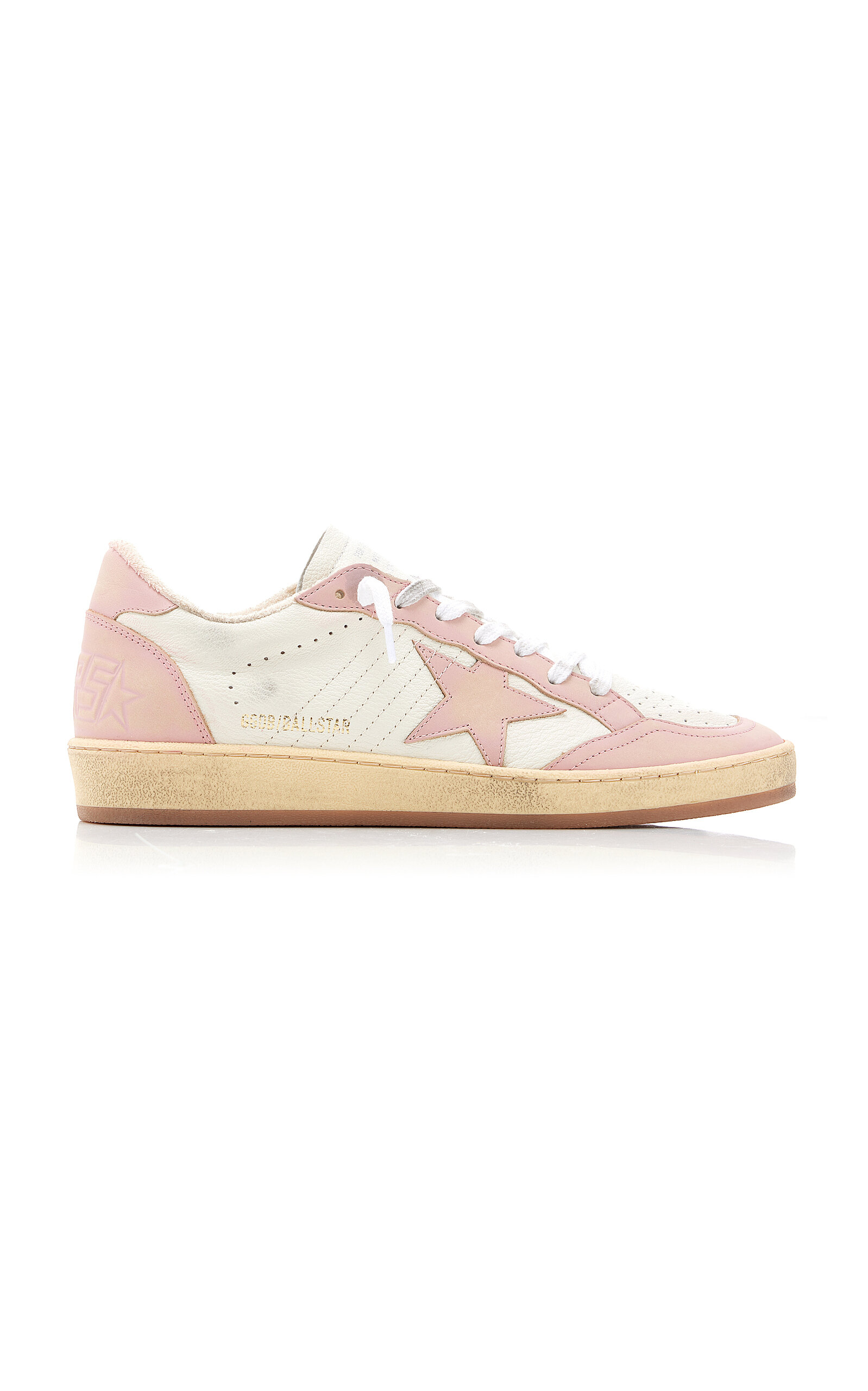 Golden Goose Ball Star Double Quarter Sneakers In Pink