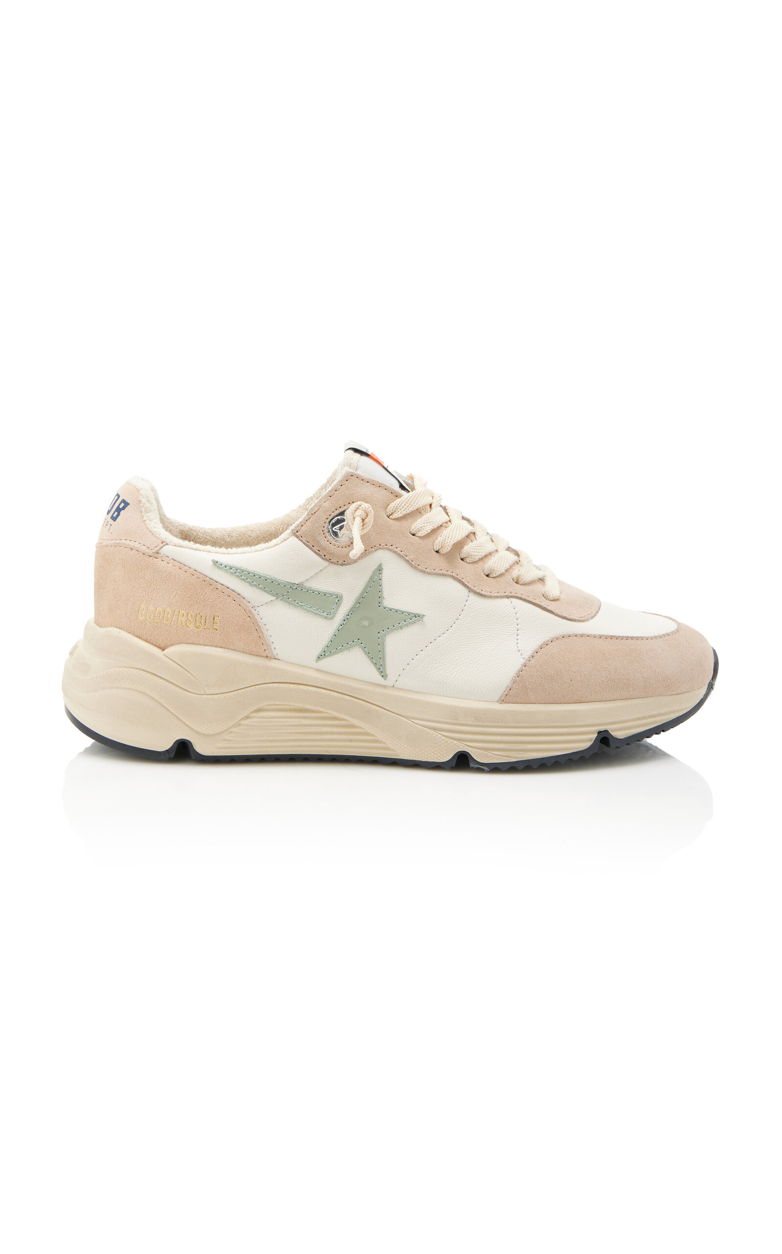 Golden Goose - Running Leather Sneakers - Tan - IT 42 - Moda Operandi