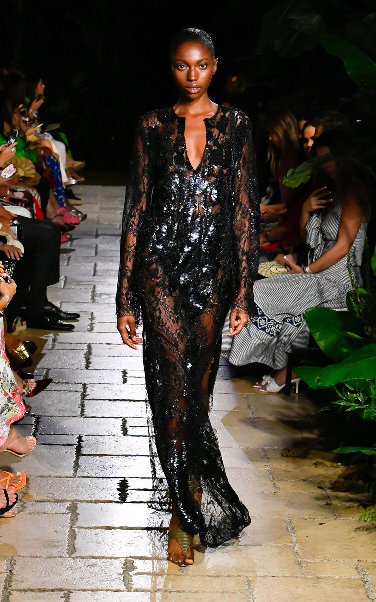 Silvia Tcherassi Women's Andria Sequin Lace Maxi Dress In Black | ModeSens Silvia Tcherassi Women's Andria Sequin Lace Maxi Dress In Black | ModeSens