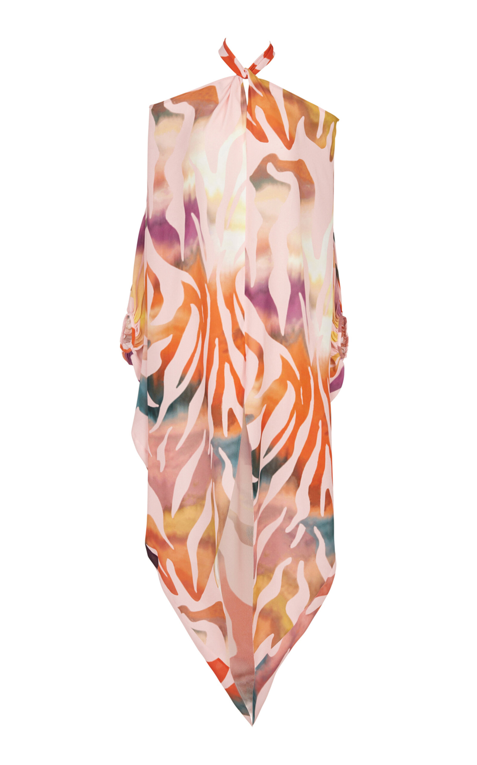 Silvia Tcherassi Jacqueline Off-The-Shoulder Kaftan - Print