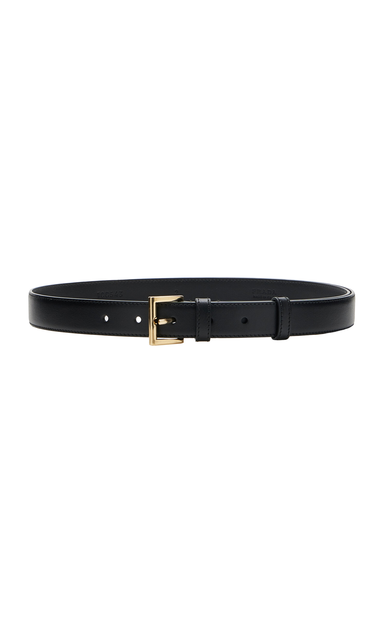 Prada Leather Belt In Black