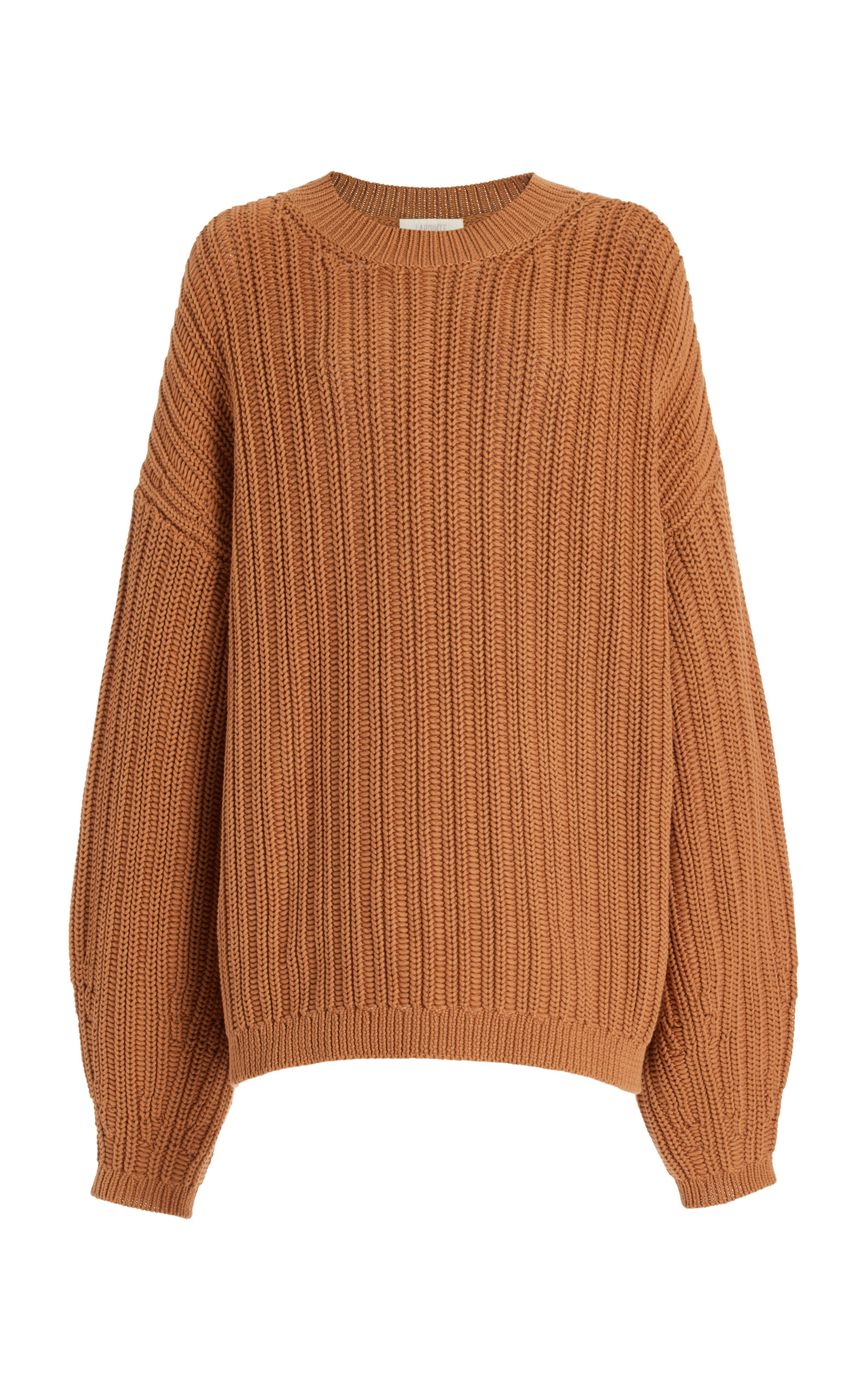 Lapointe Oversized Cotton-blend Jumper In Brown