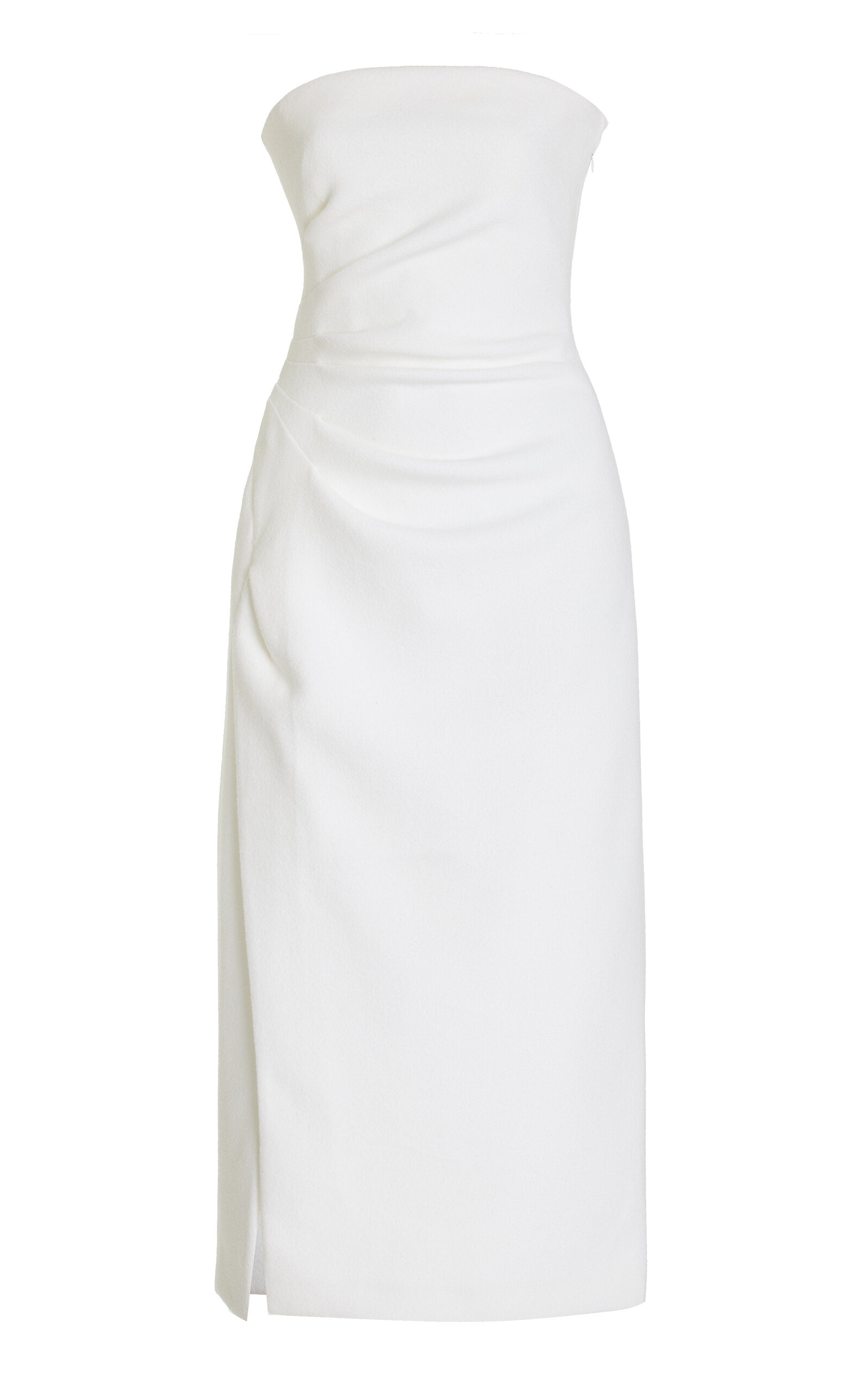 Proenza Schouler Gathered Strapless Midi Dress