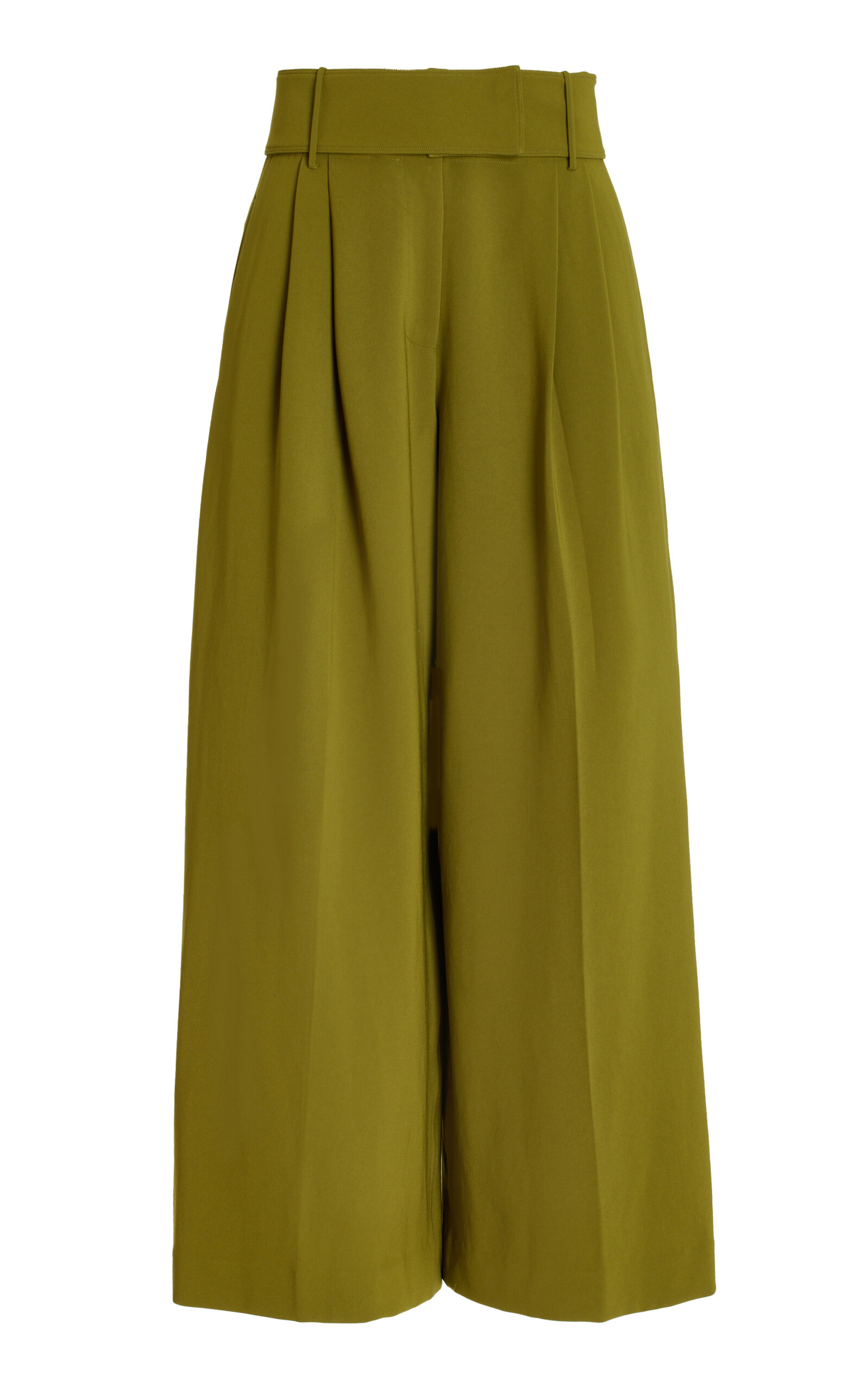 Proenza Schouler Women's Matte Viscose Crepe Pants In Green