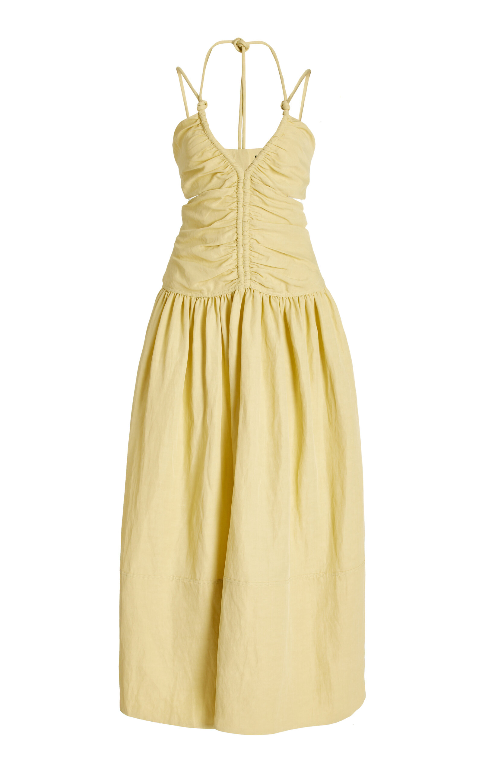Proenza Schouler Women's Viscose Linen Dress In Off-white