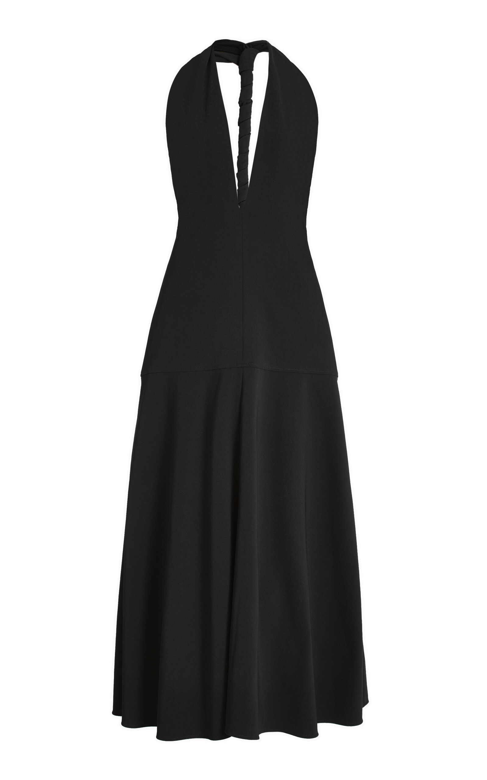 Proenza Schouler Women's Matte Viscose Crepe Twist Back Dress In Black