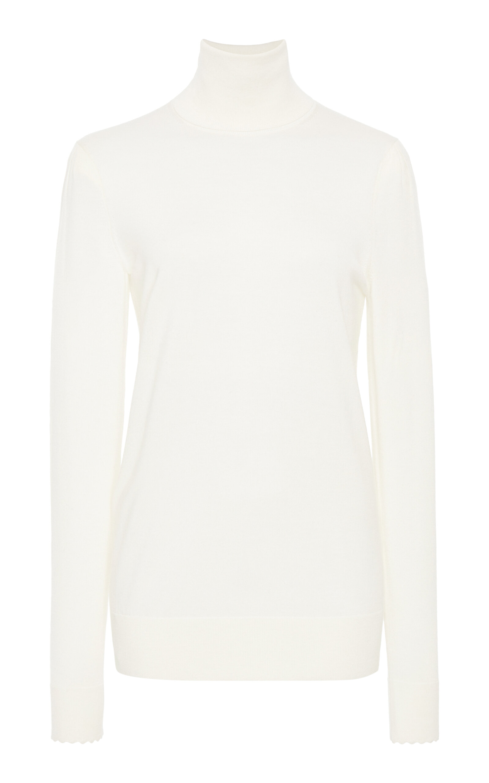 Chloé Women's Superfine Wool Turtleneck Sweater In Ivory