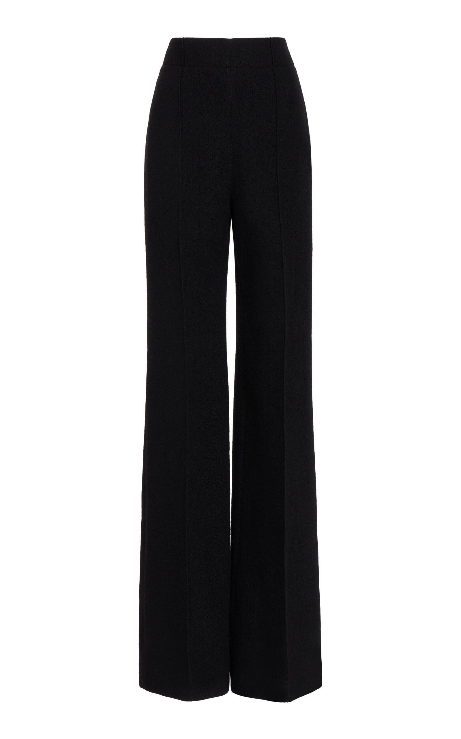 Chloé Women's Wool-gauze Straight-leg Pants In Black