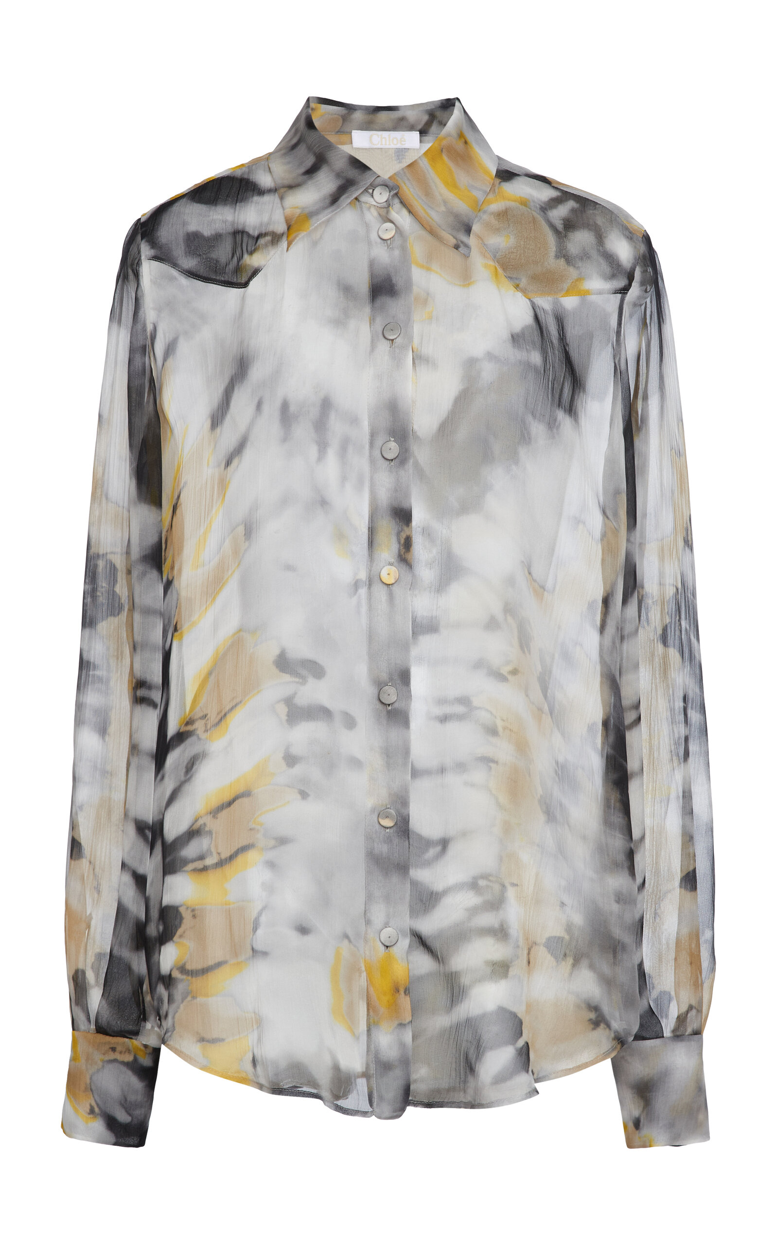 Chloé Women's Organic Silk Button-down Shirt In Print