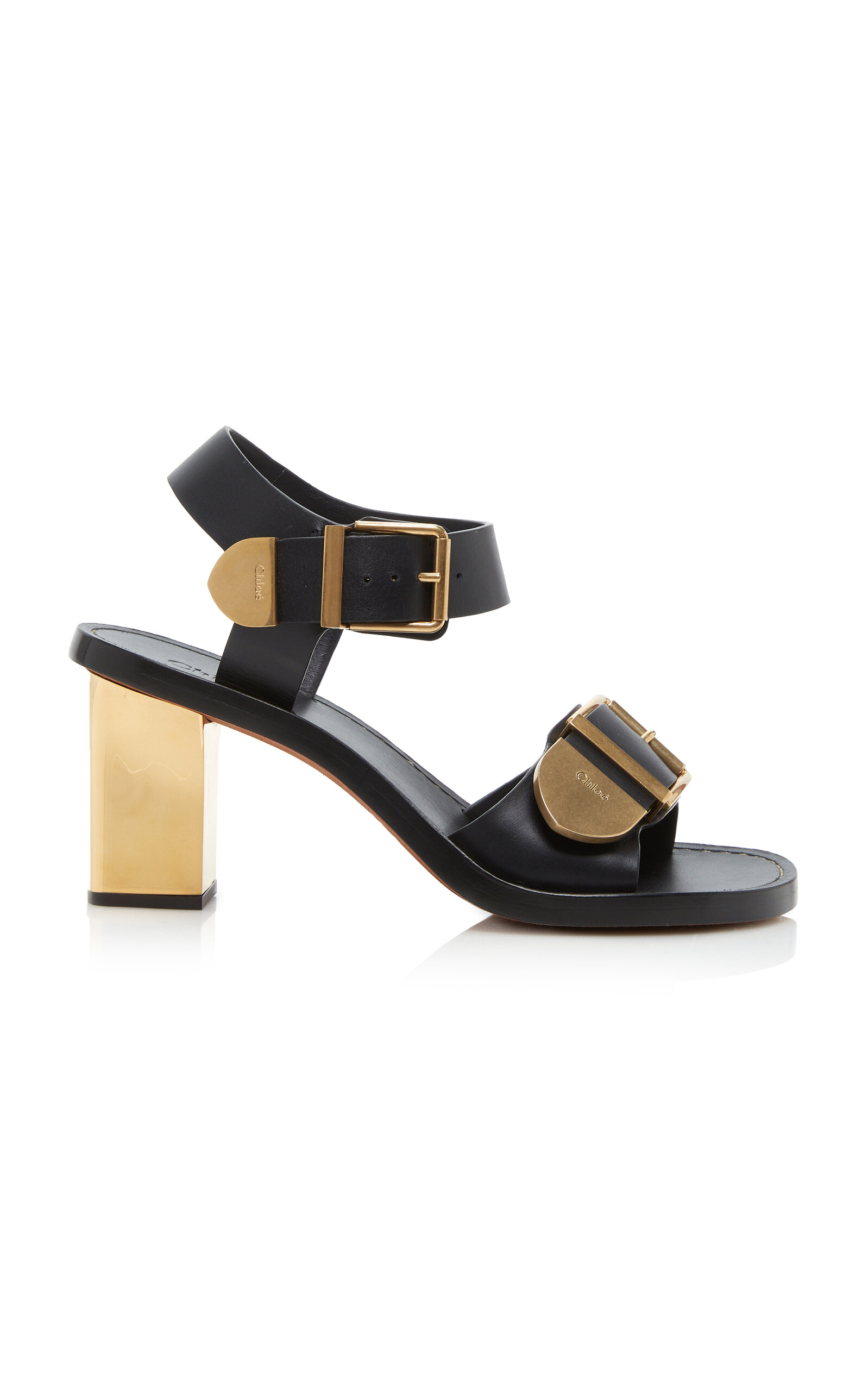 Chloé Women's Rebecca Leather Sandals In Black