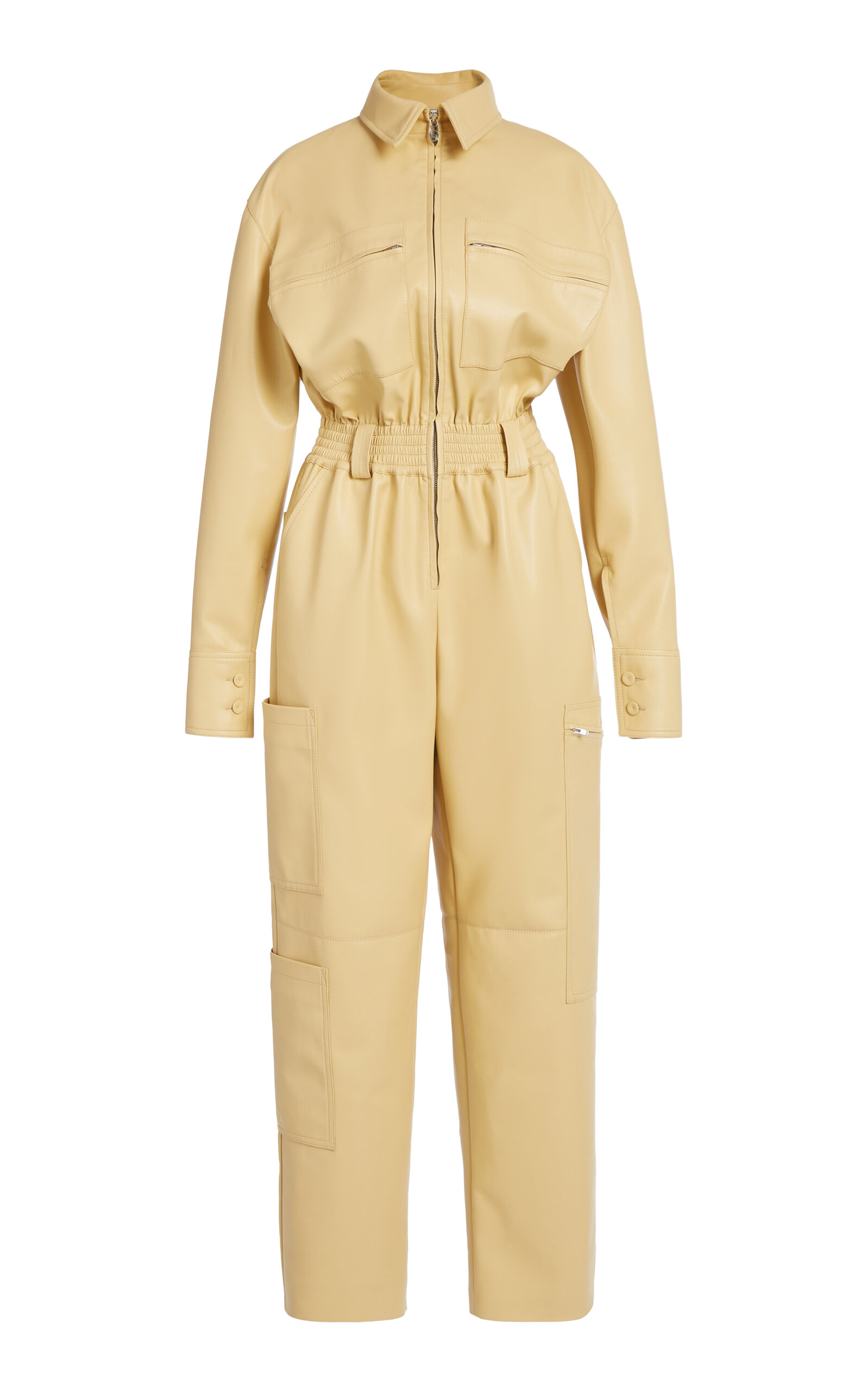 Stella McCartney - Altermat Belted Jumpsuit - Khaki - IT 38 - Moda Operandi