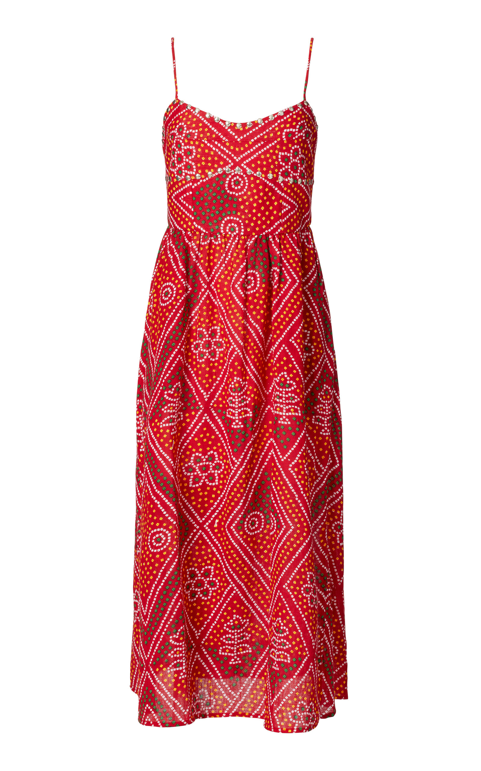 Alix of Bohemia Autumn Scarlett Bandani Dress - Red - XS - Men's Clothing