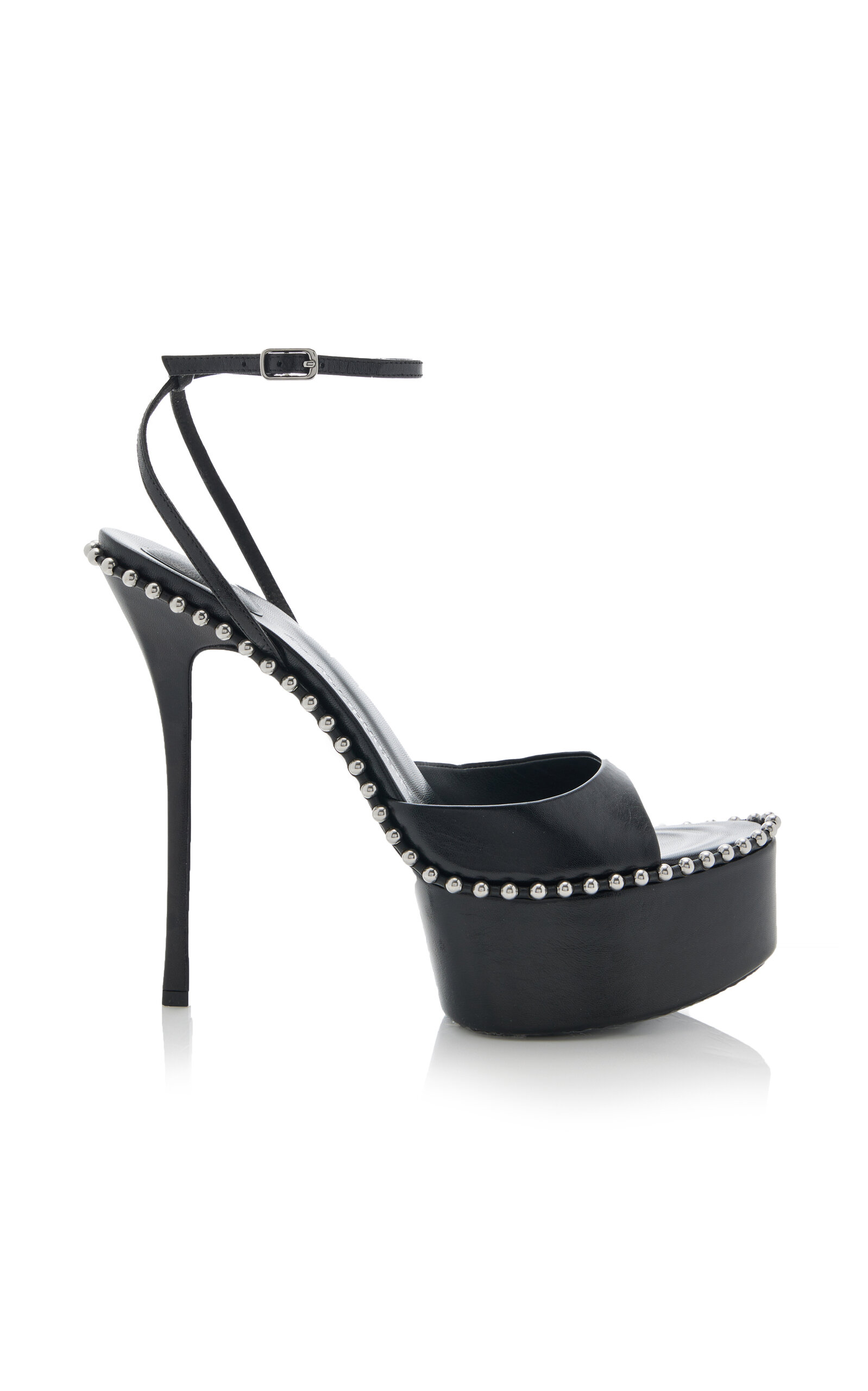 Alexander Wang - Nova Leather Platform Sandals - Black - IT 37 - Moda Operandi