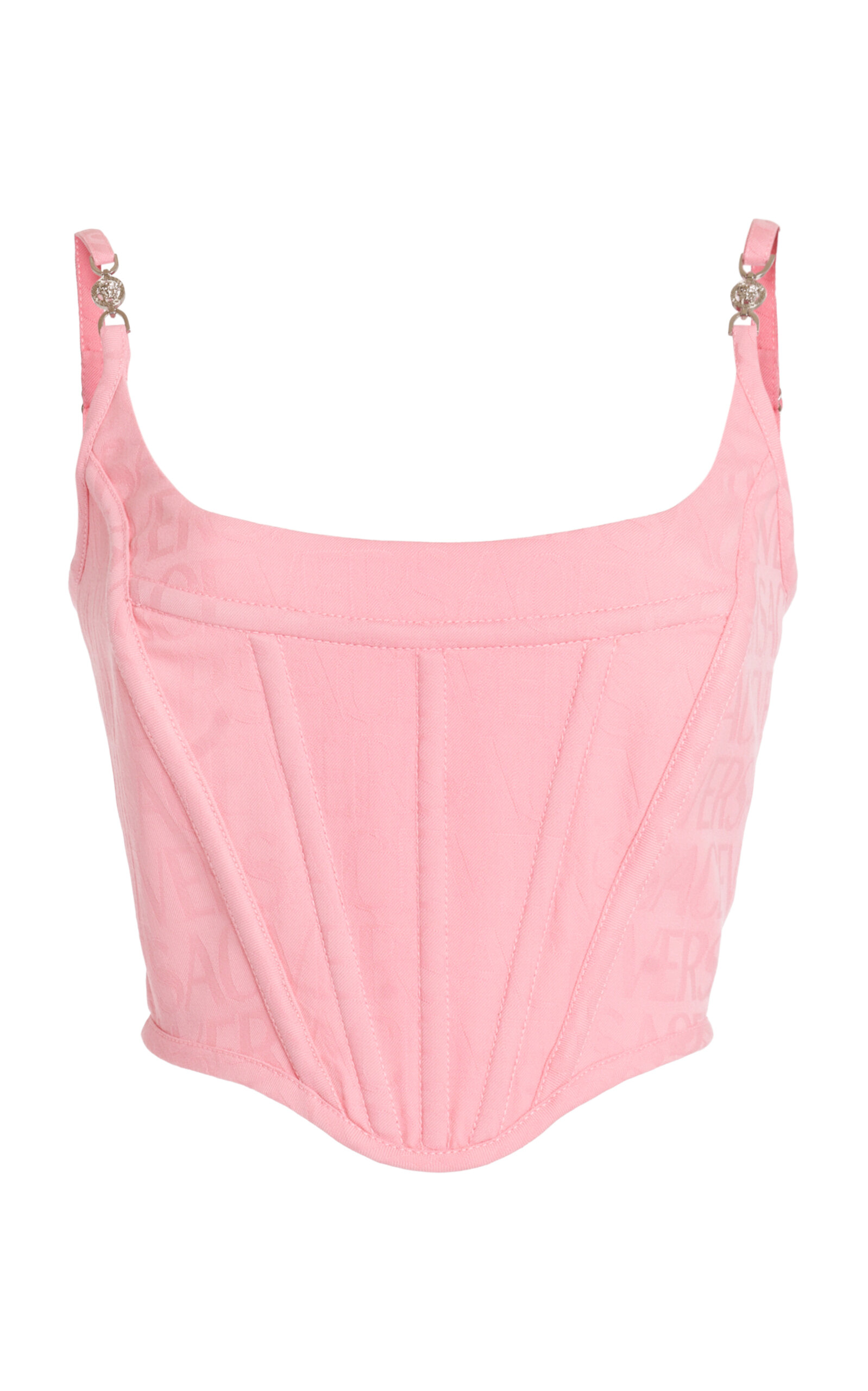 Versace Women's Corseted Wool Bustier Top