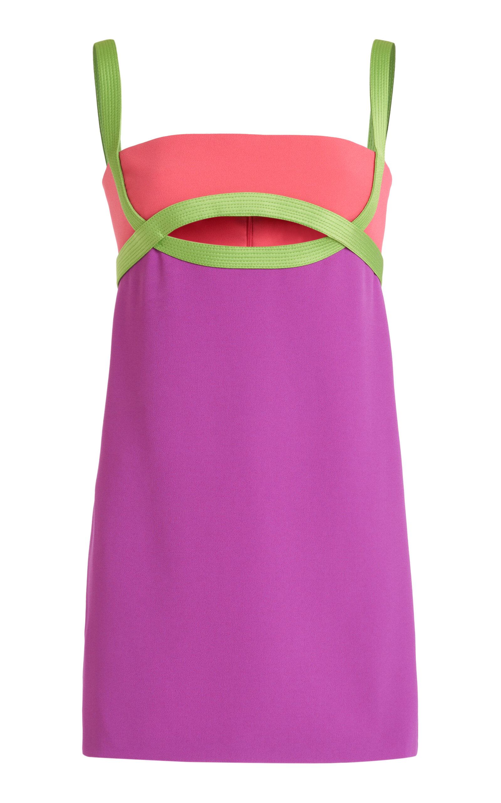 Versace Women's Cutout Crepe Mini Dress