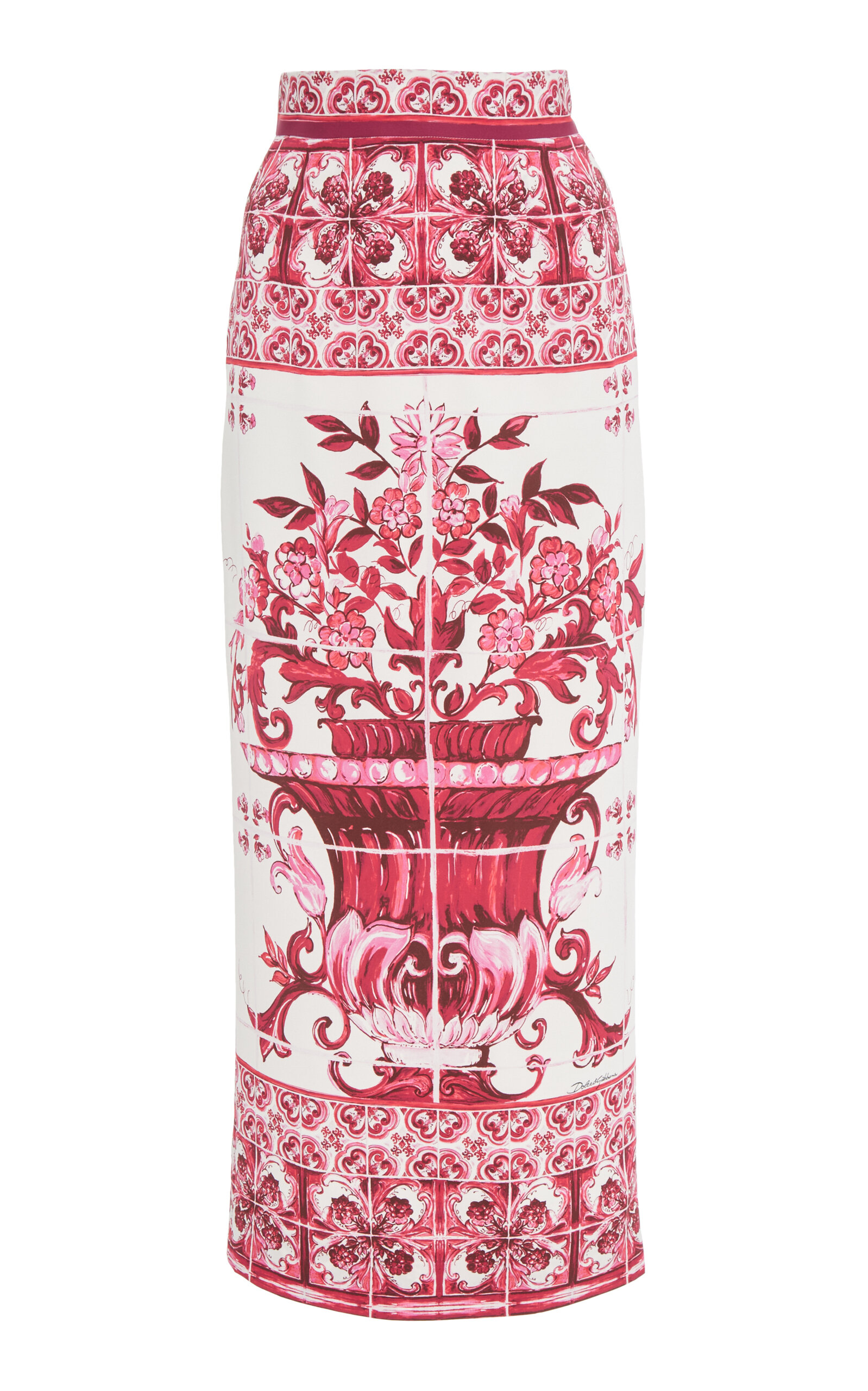 Dolce & Gabbana Women's Silk Midi Skirt
